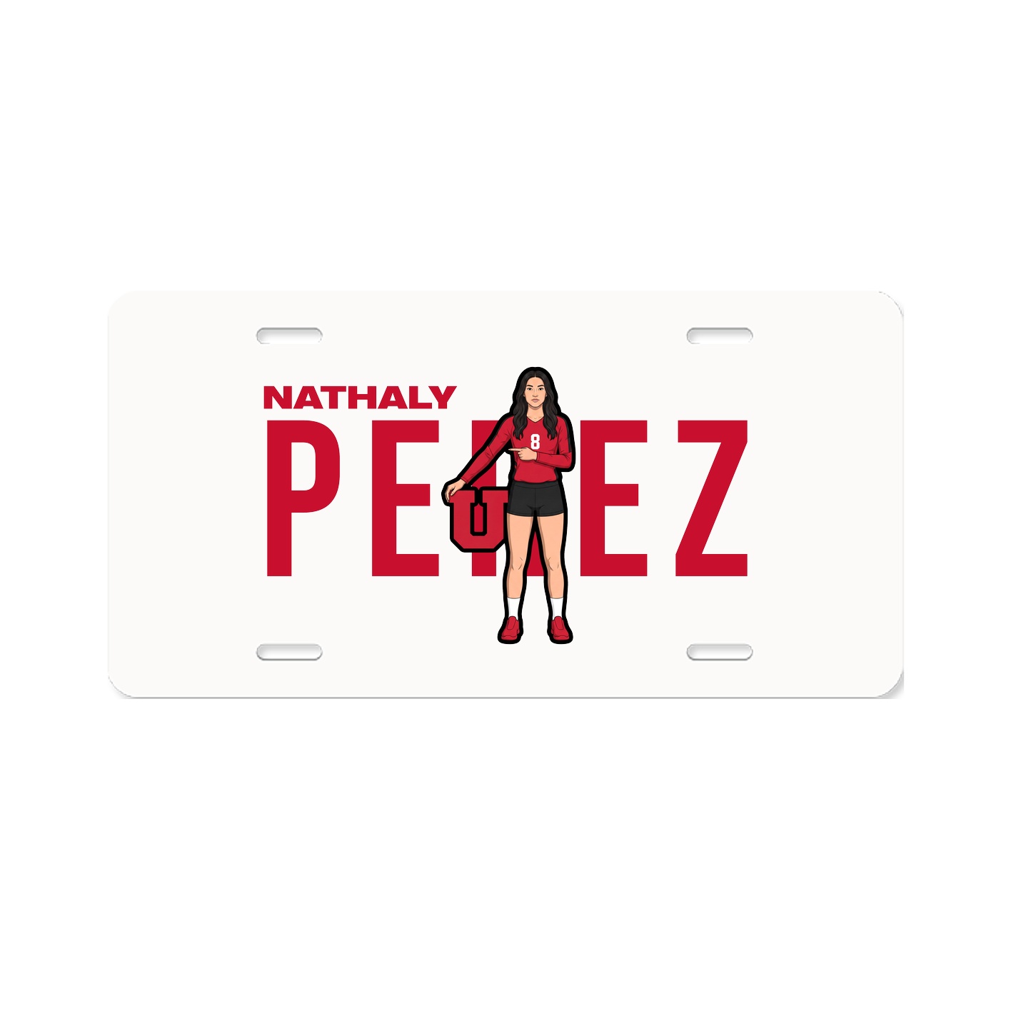 License Plate — Player Name in Classic