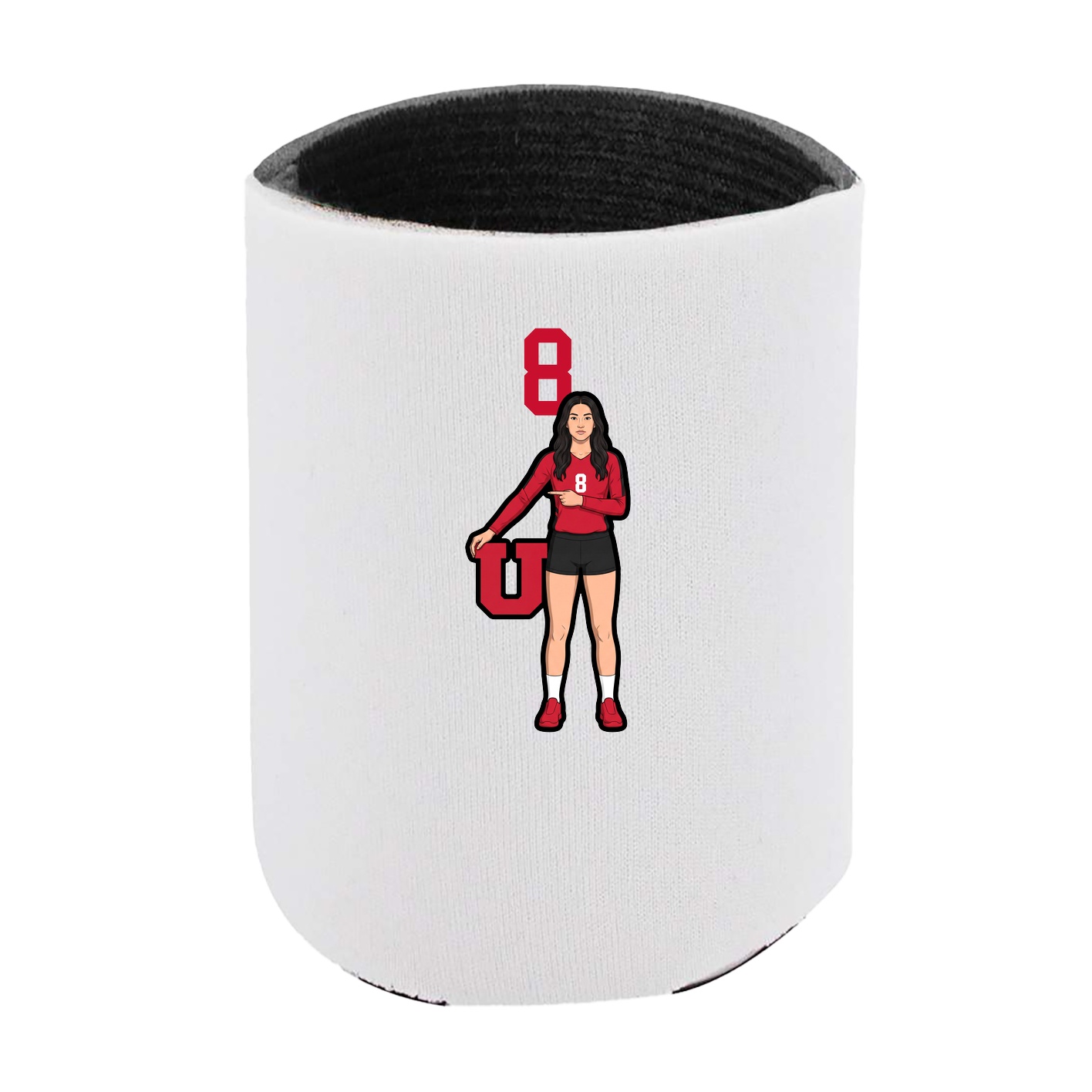 Can Holder — Number Top in White