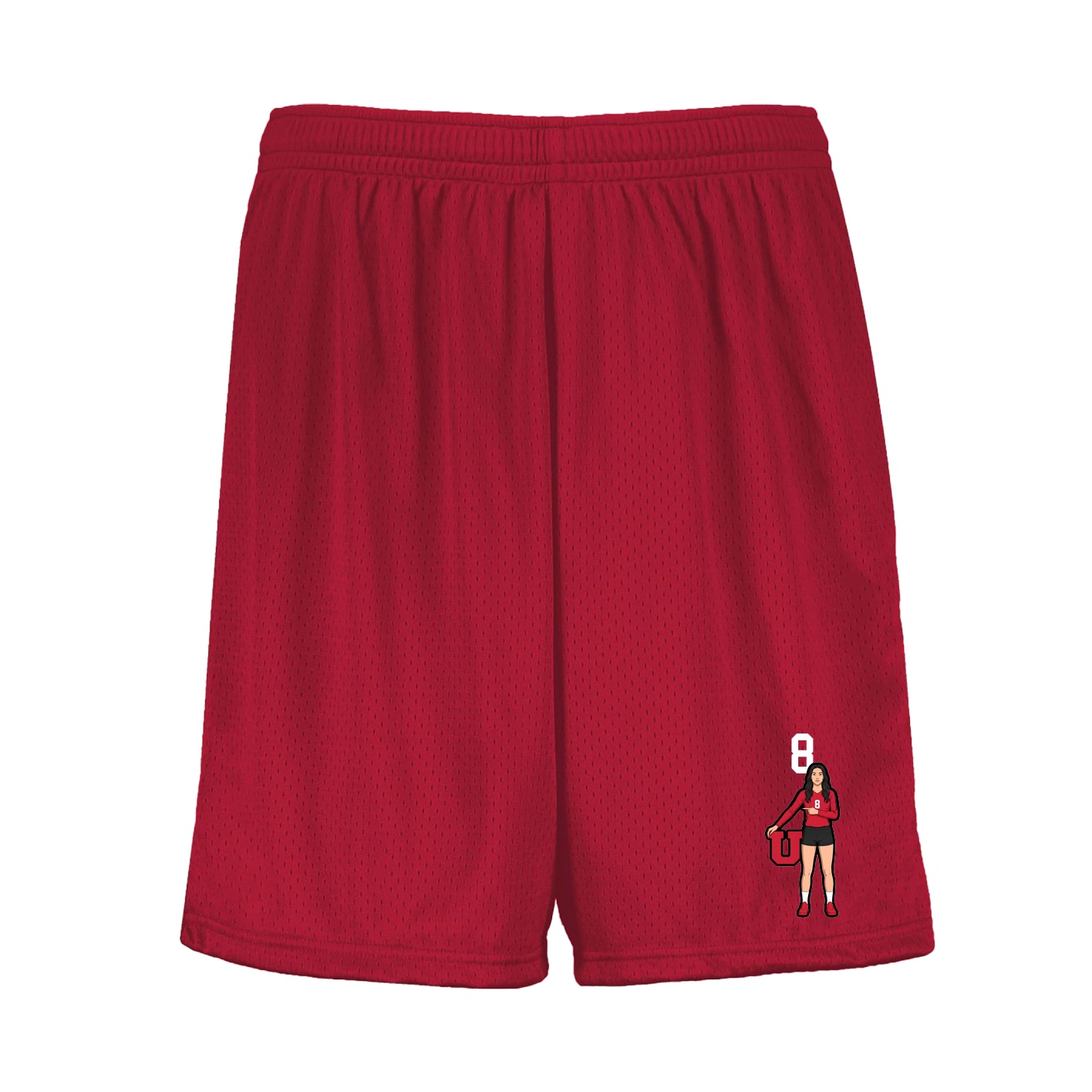 Shorts — Number Top in Red