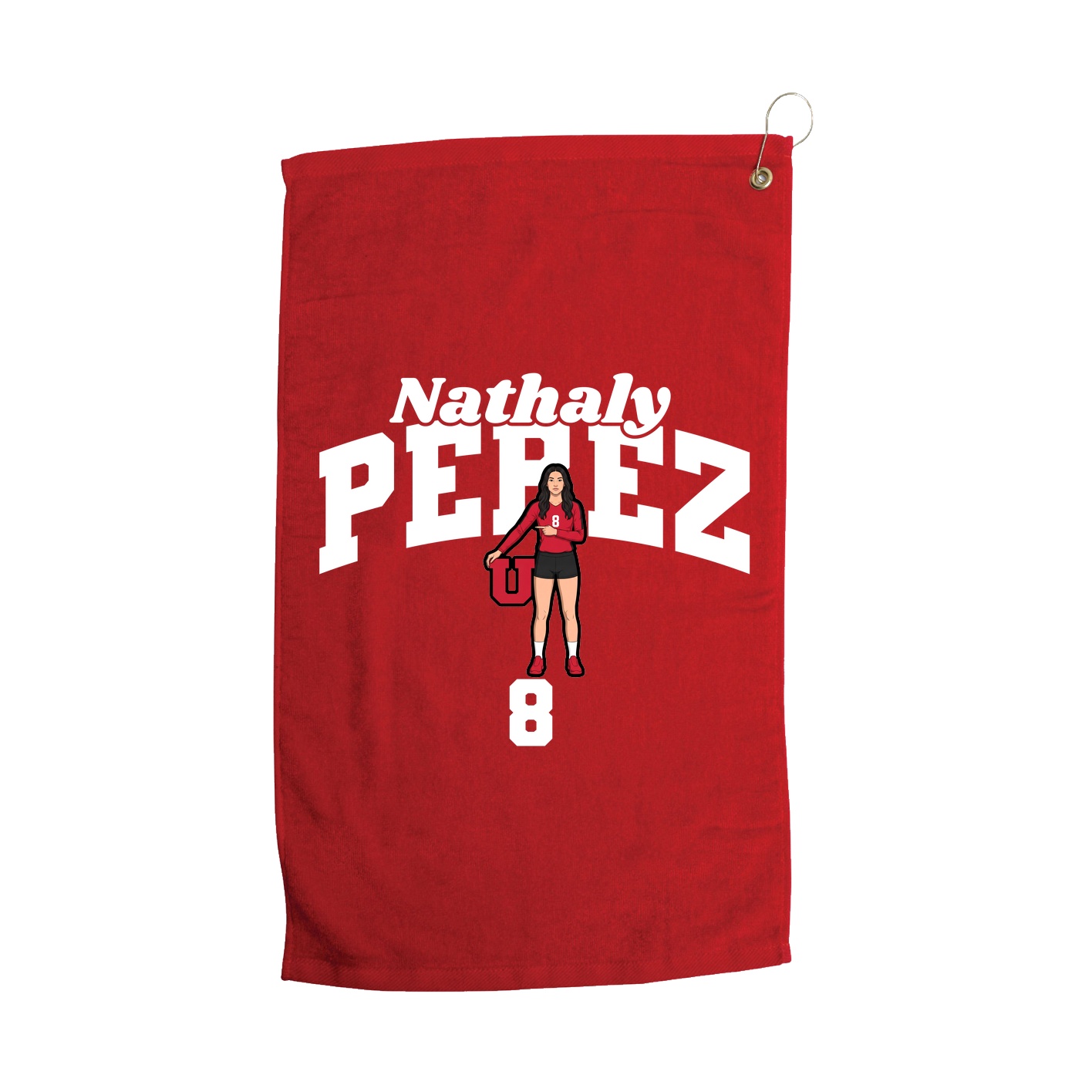 Golf Towel — Signature Arch in Red