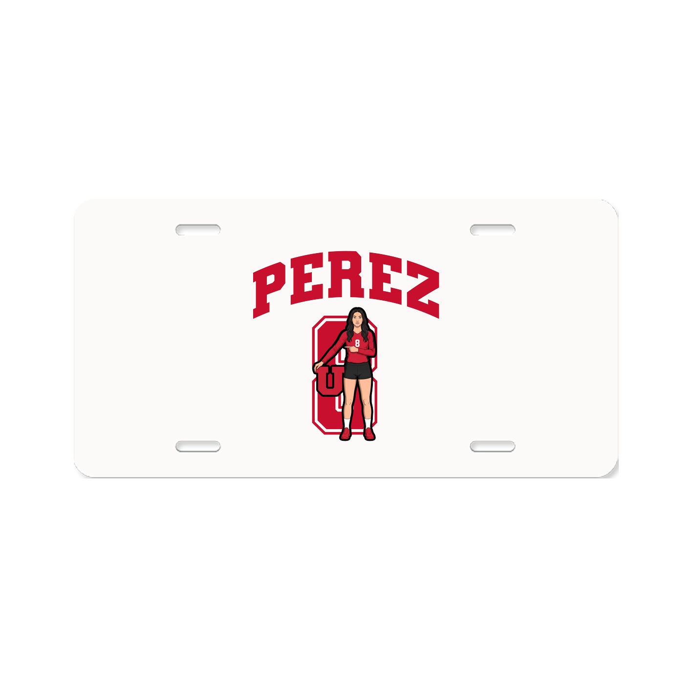 License Plate — Number in Classic