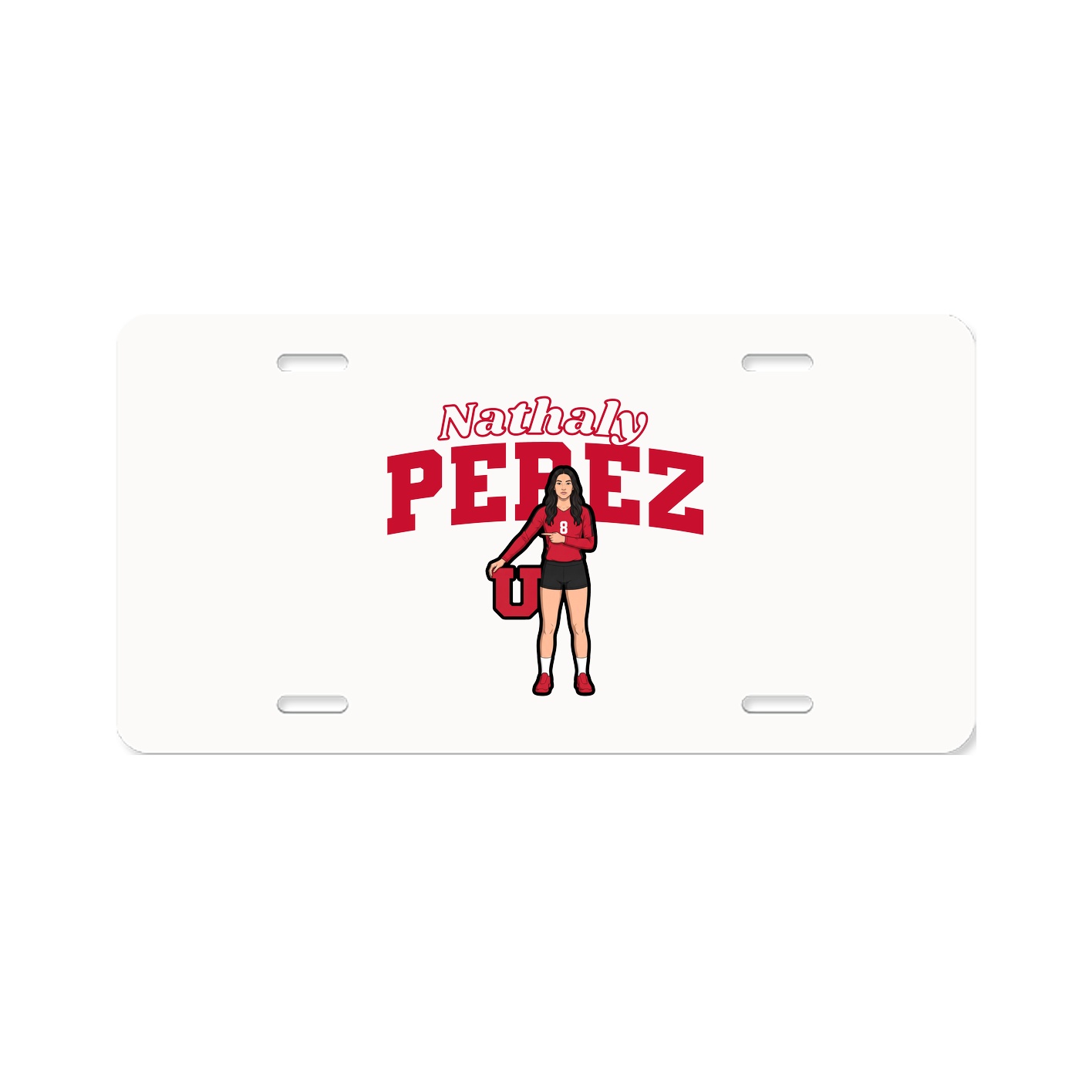 License Plate — Name Arch in Classic