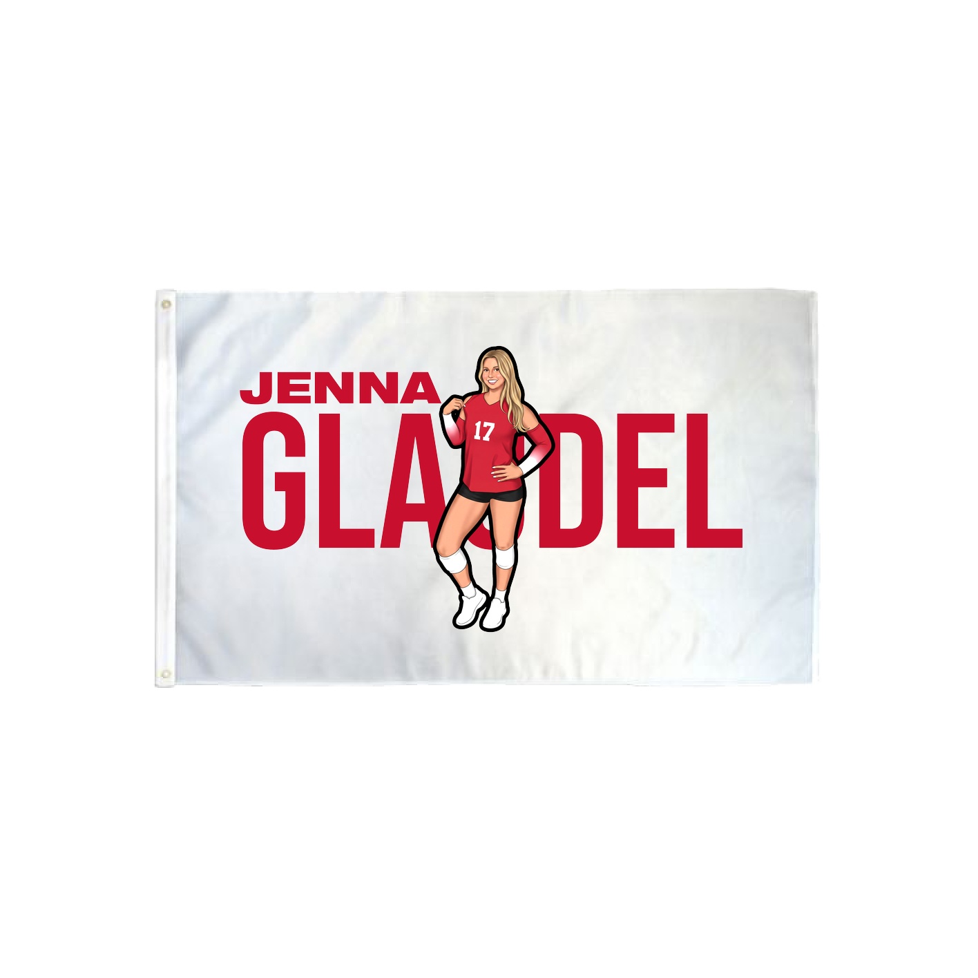 3x5 Flag — Player Name in Classic
