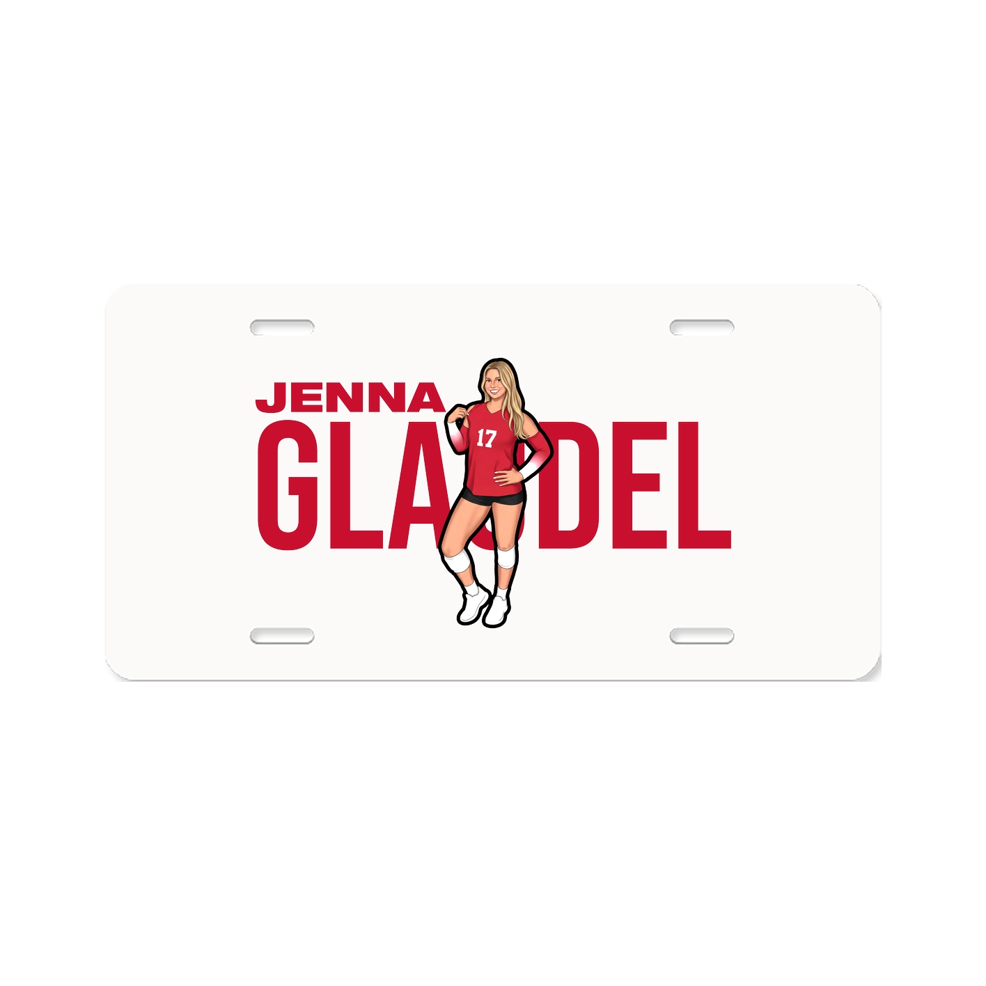 License Plate — Player Name in Classic