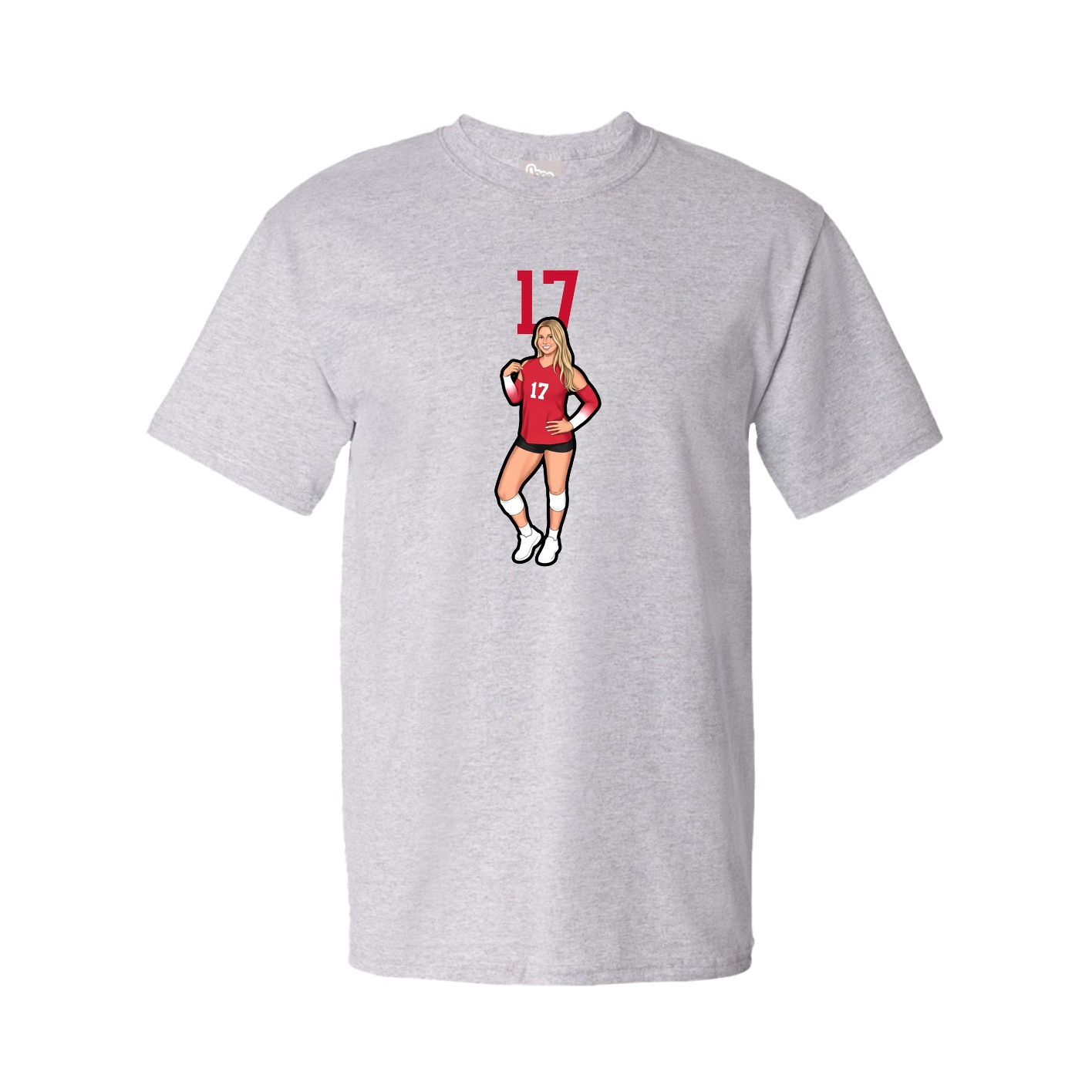 Tee — Number Top in Grey
