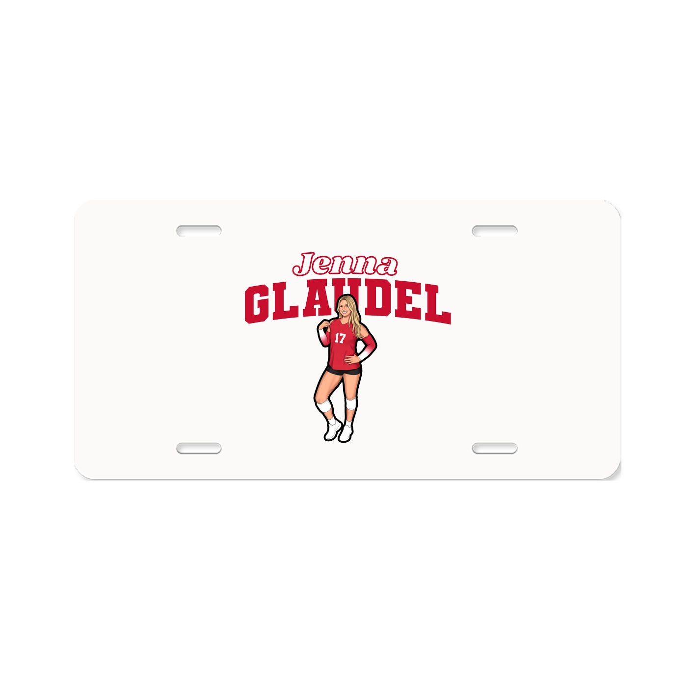 License Plate — Name Arch in Classic