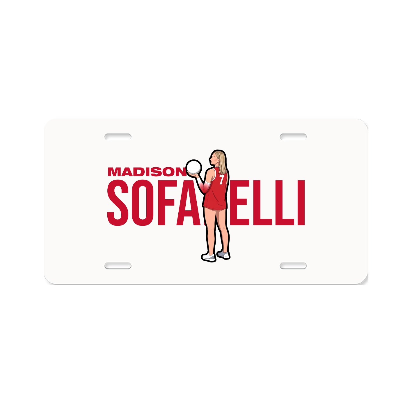 License Plate — Player Name in Classic