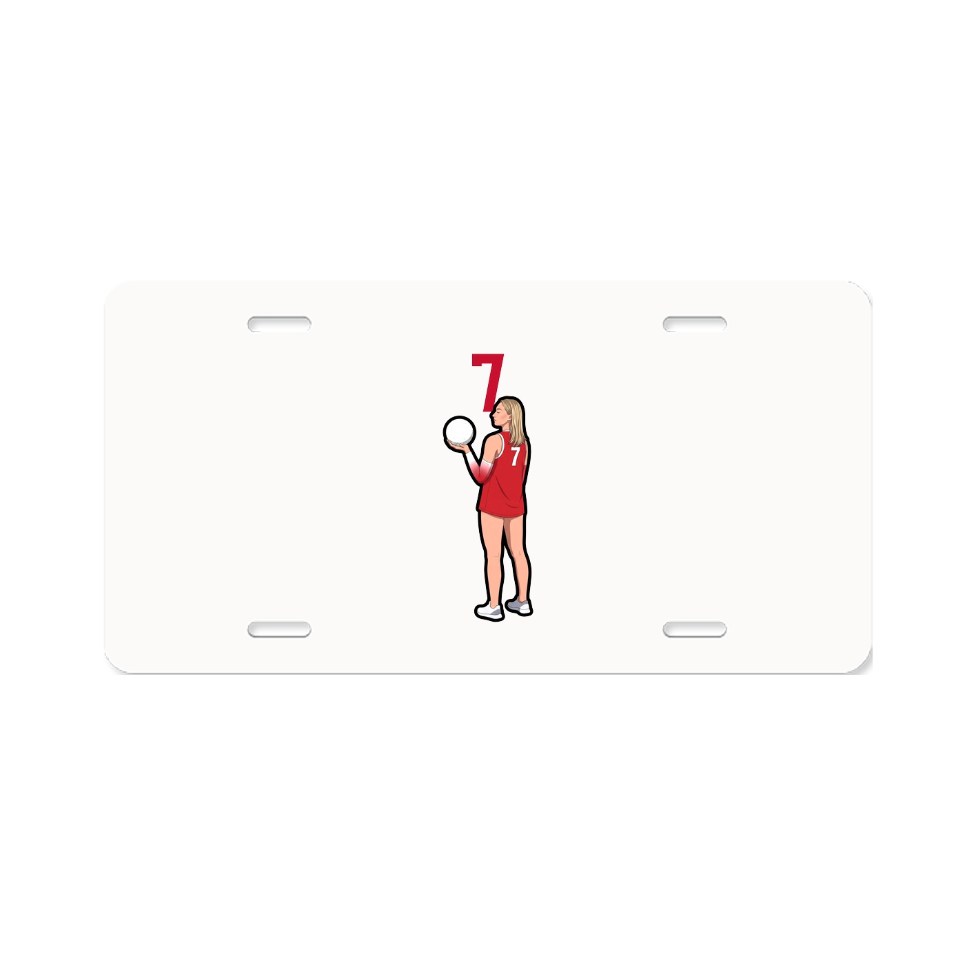 License Plate — Number Top in Classic