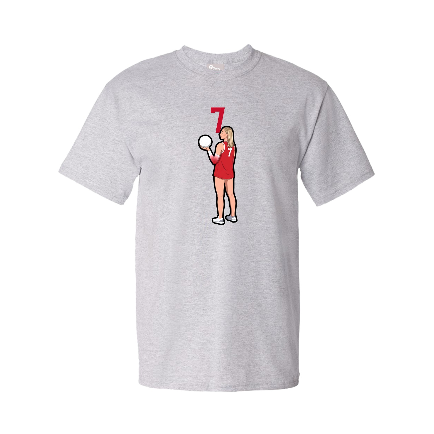 Tee — Number Top in Grey