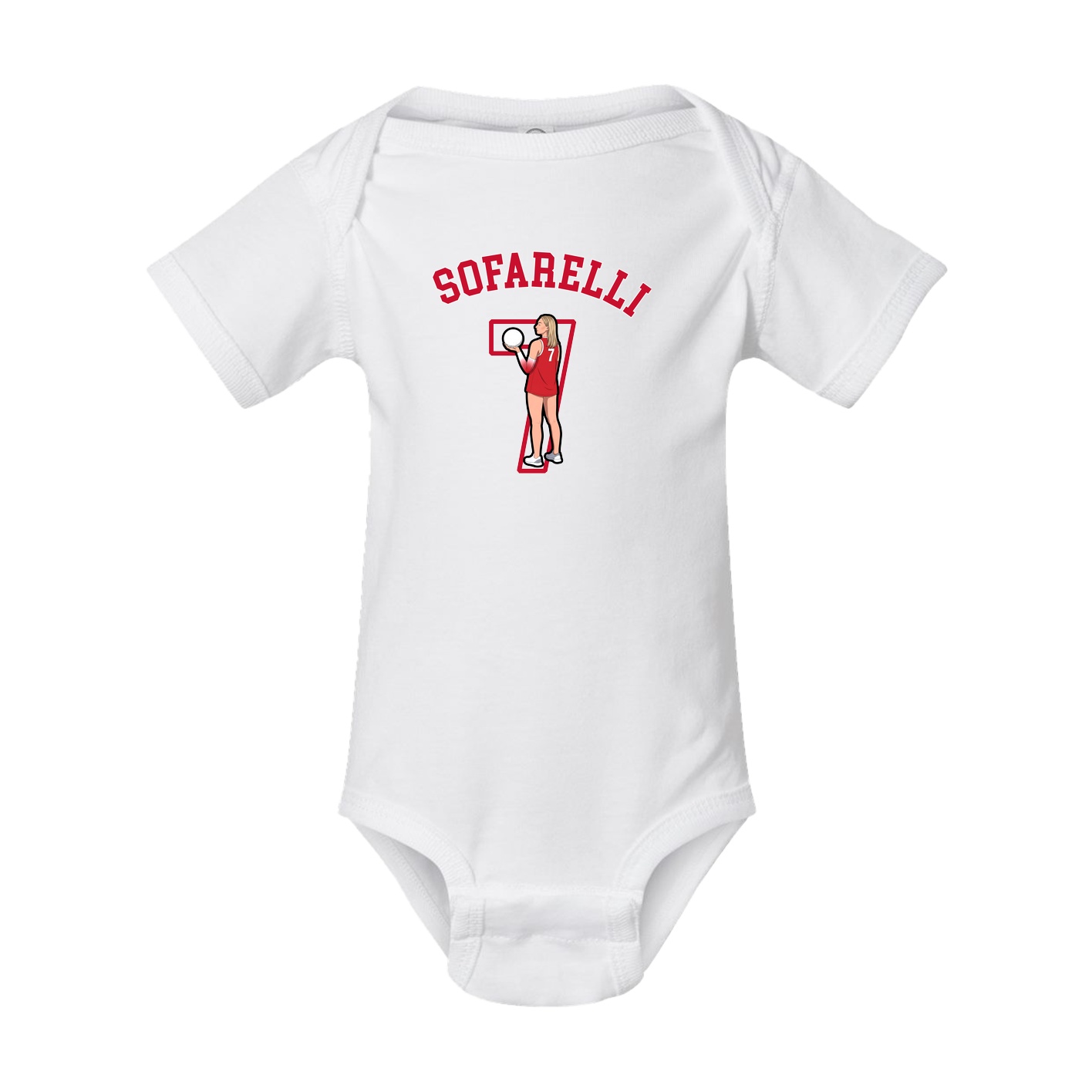 Baby Onesie — Shirsey Arch in White