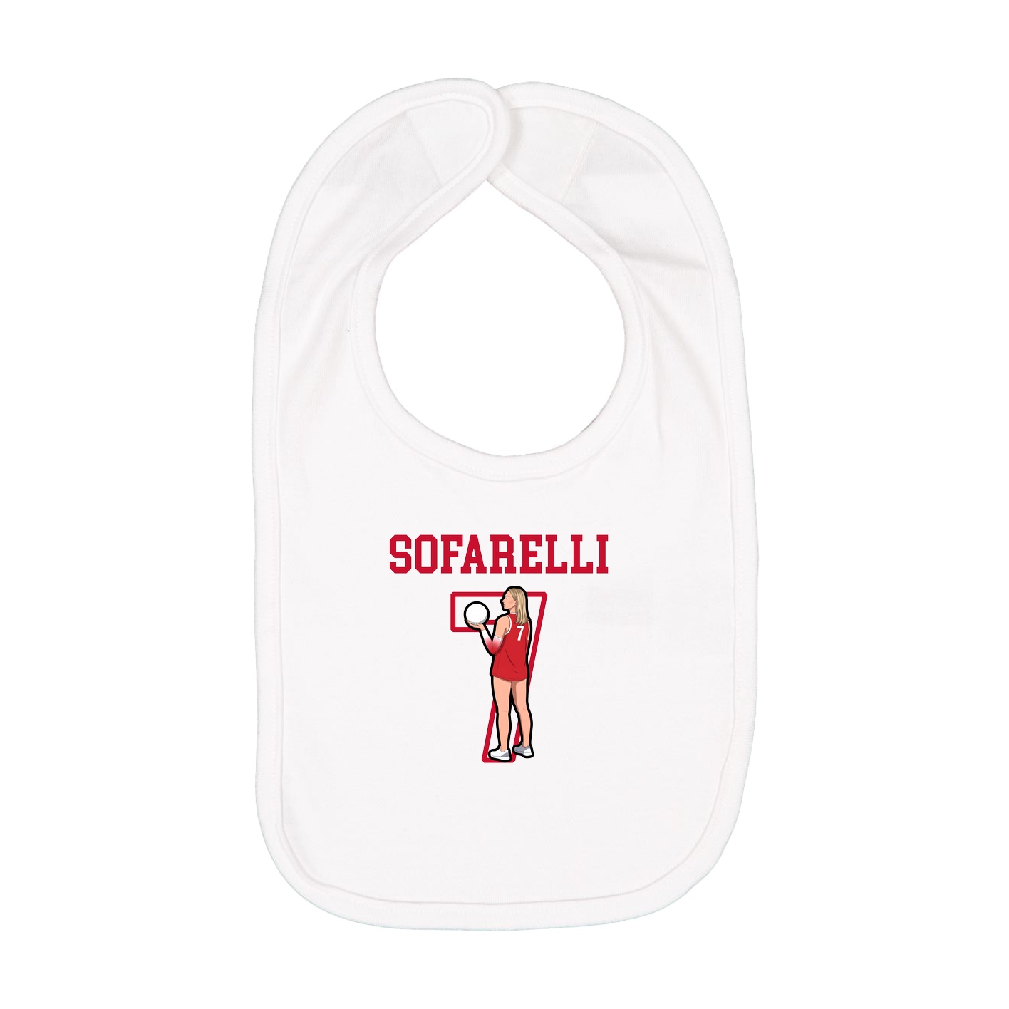 Infant Bib — Shirsey in White