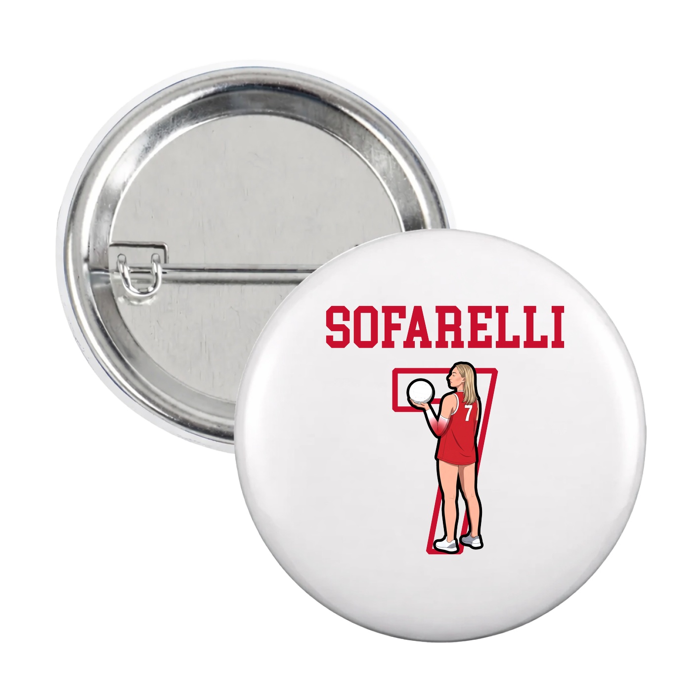 Game Day Button — Shirsey in White