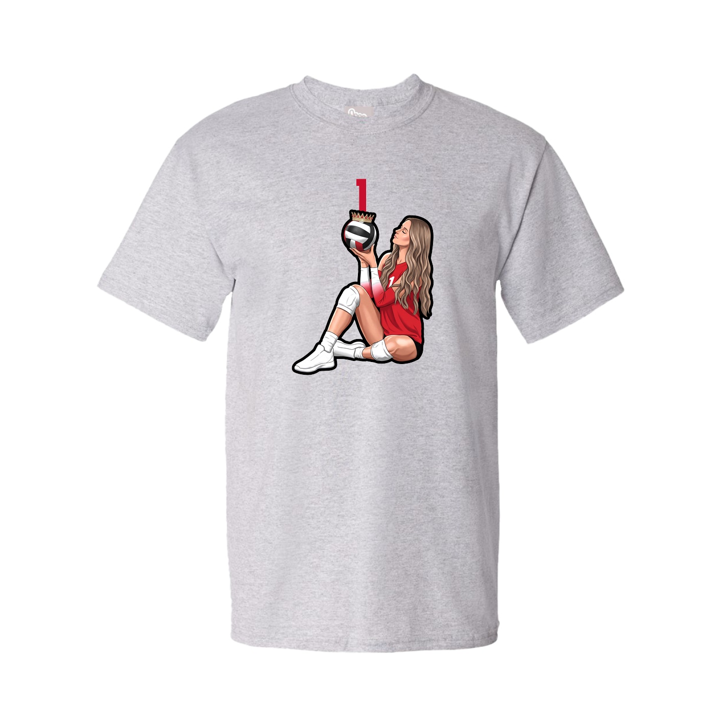 Tee — Number Top in Grey