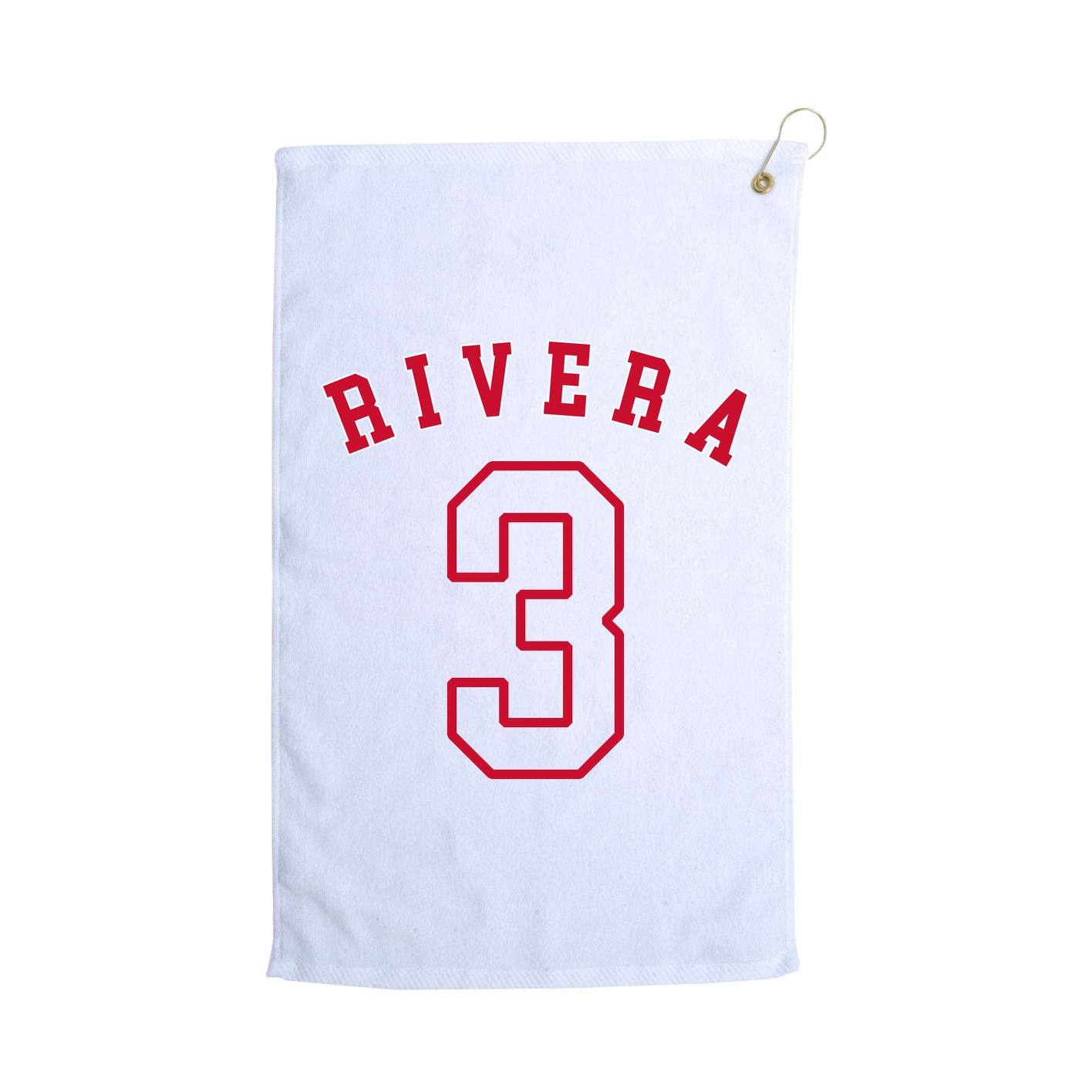 Golf Towel — Shirsey Arch in White