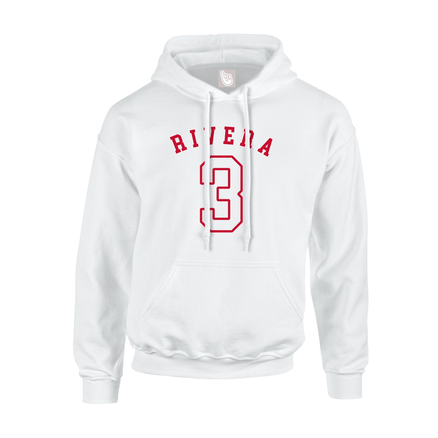 Hoodie — Shirsey Arch in White