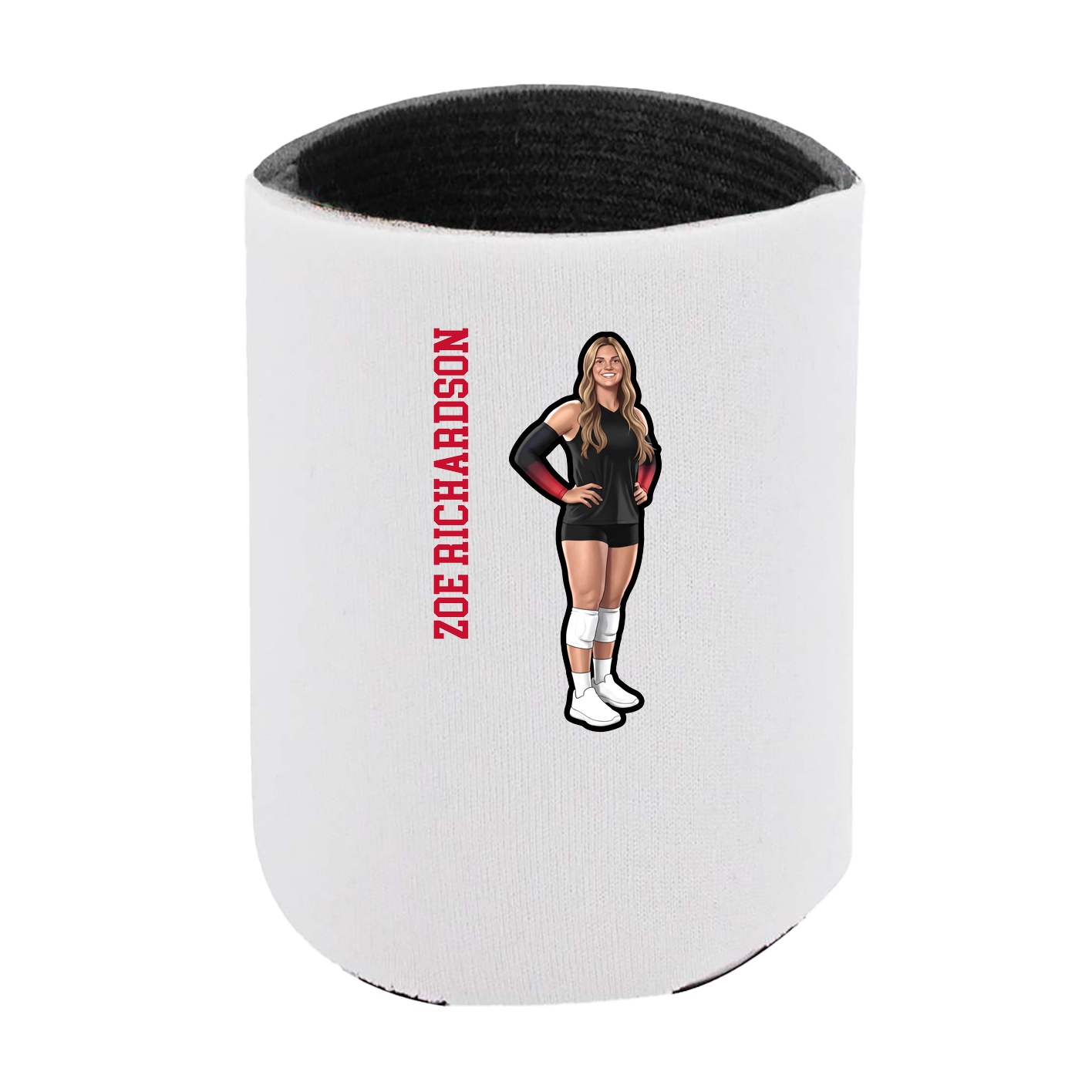Can Holder — Name Vertical in White