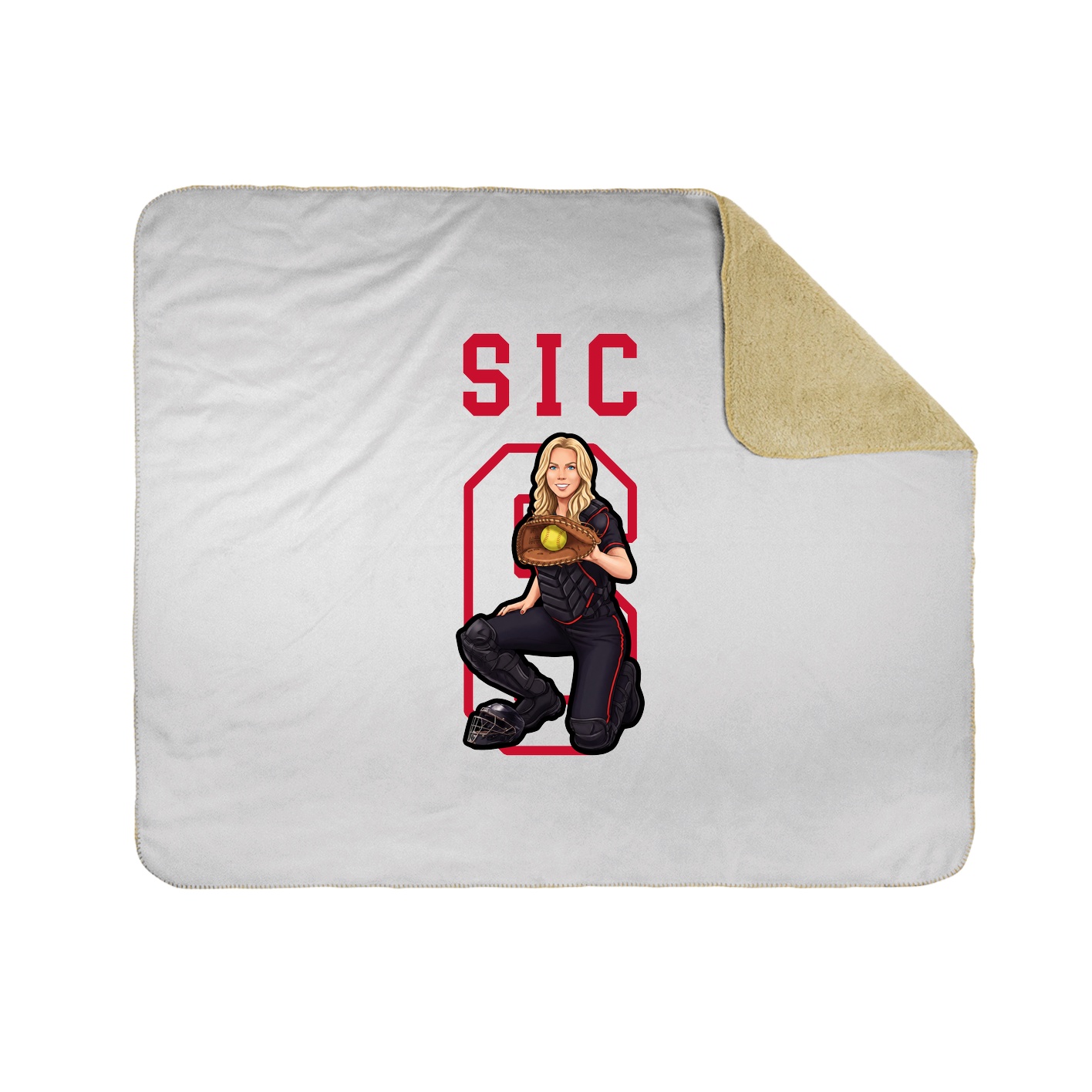 Throw Blanket — Shirsey in White