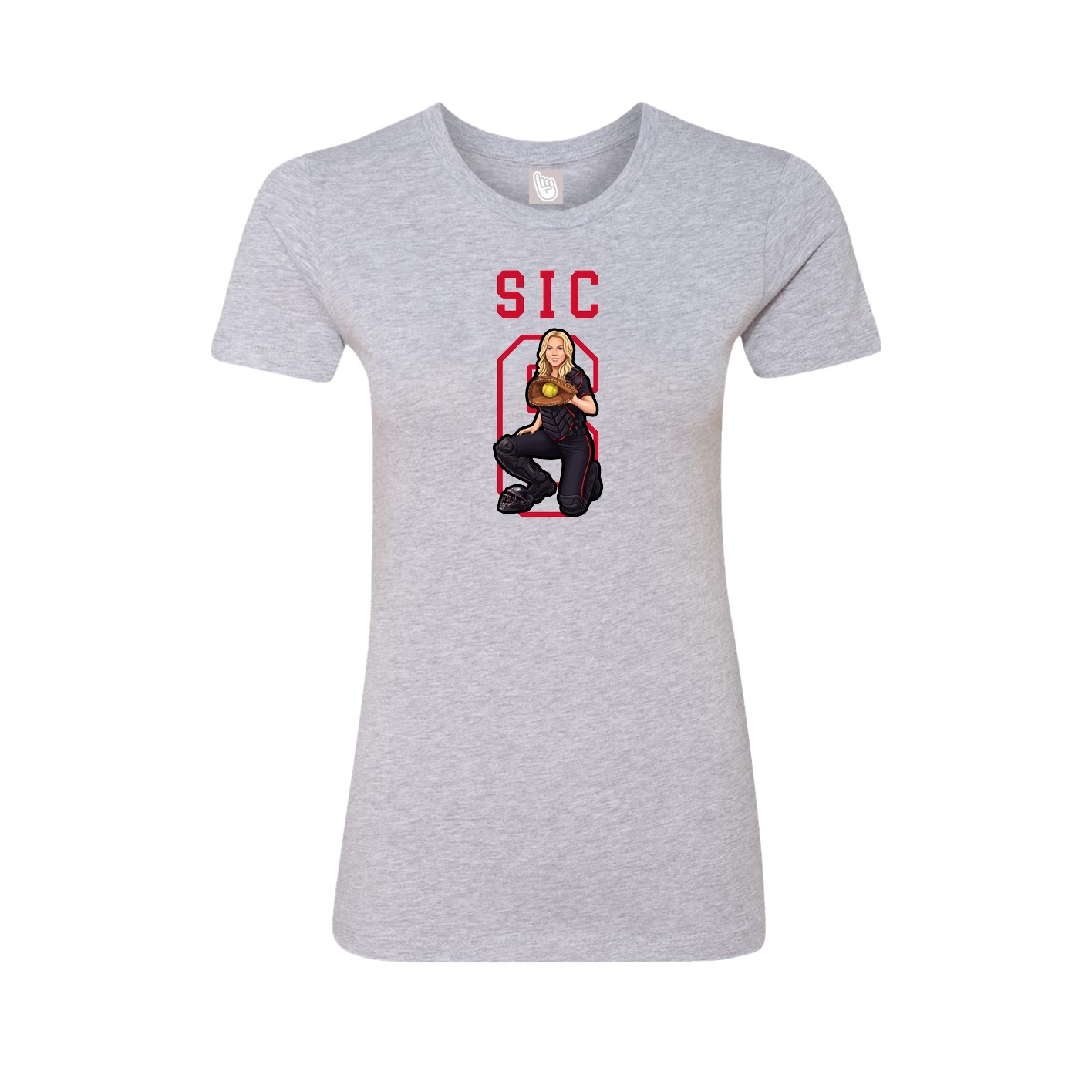Fitted Women's Tee — Shirsey in Grey