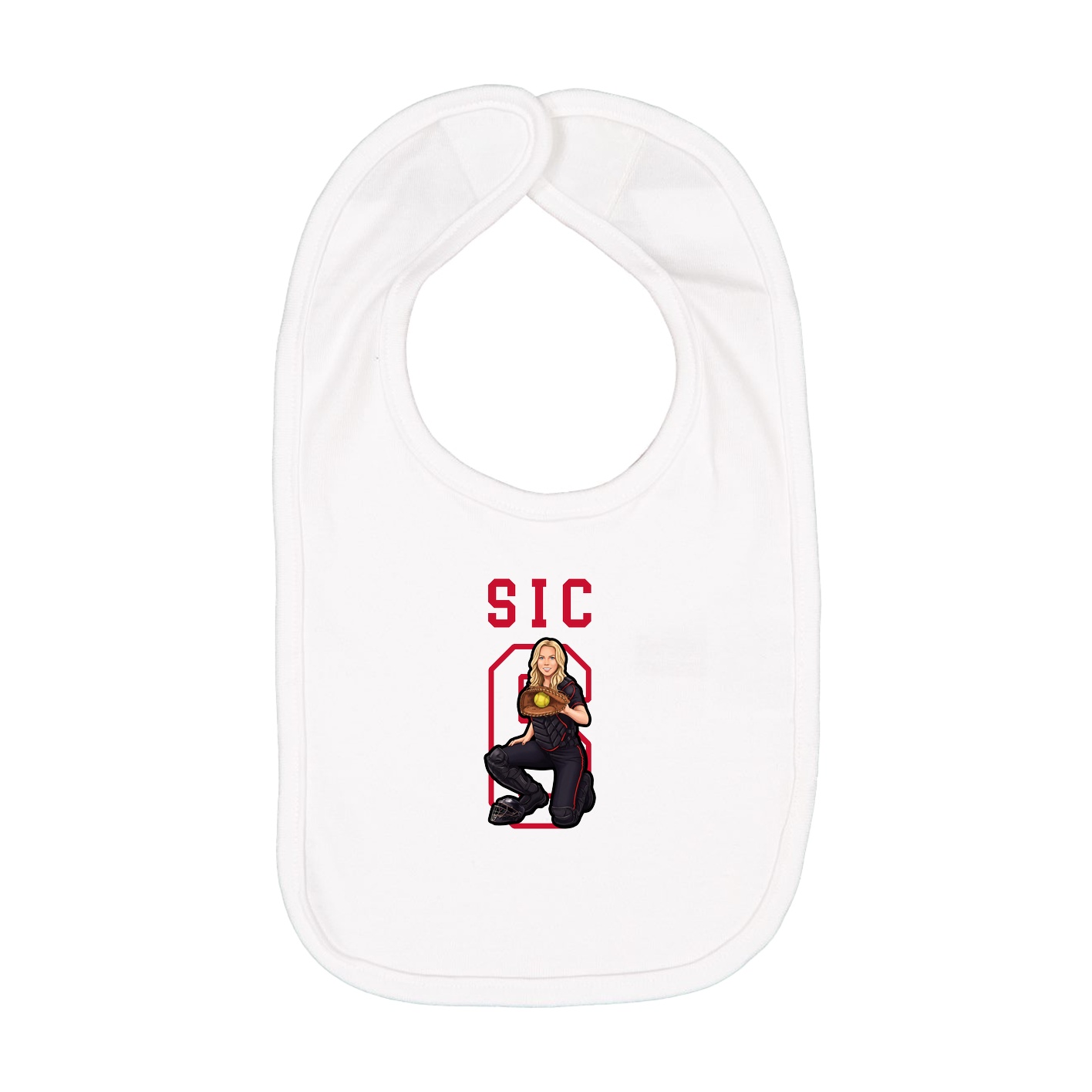 Infant Bib — Shirsey in White