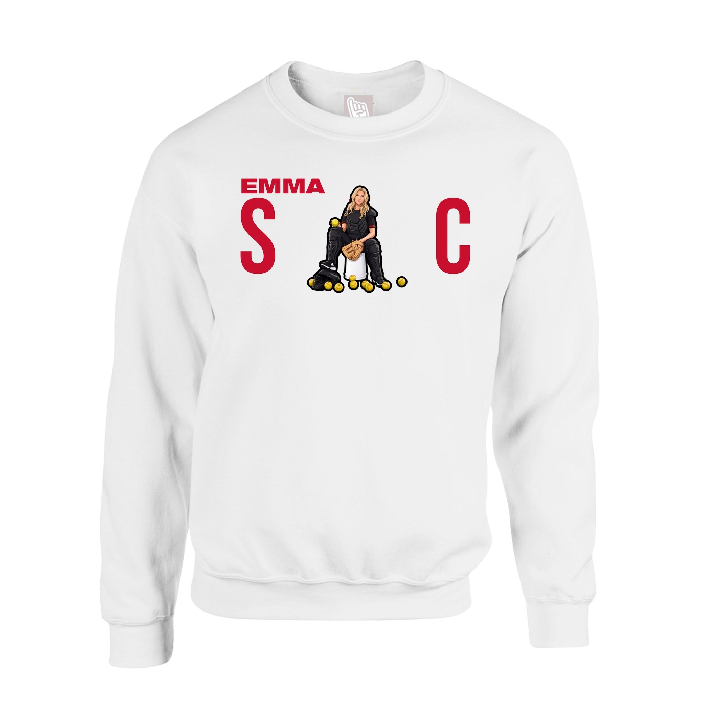 Fleece Crew — Player Name in White