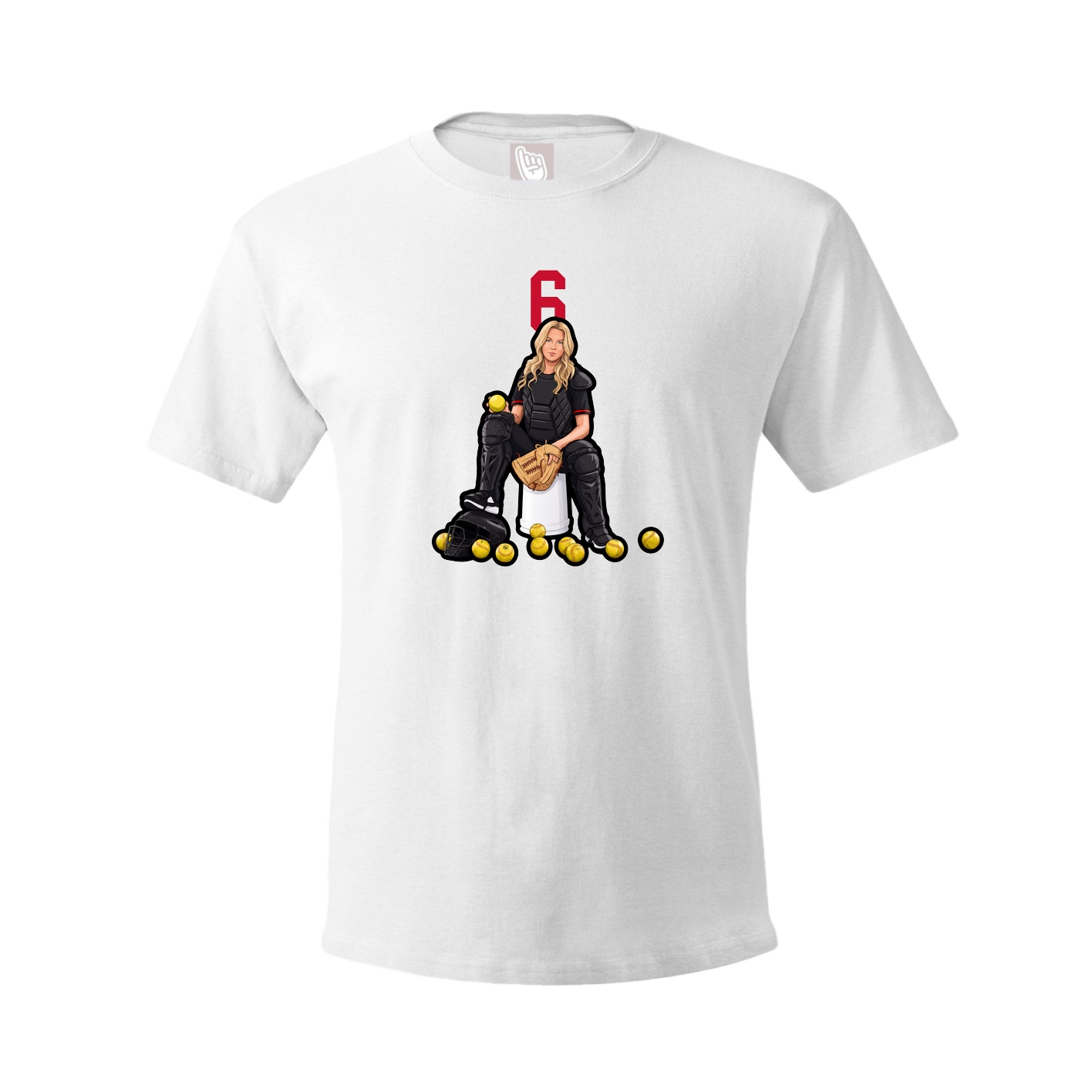 Tee — Number Top in White