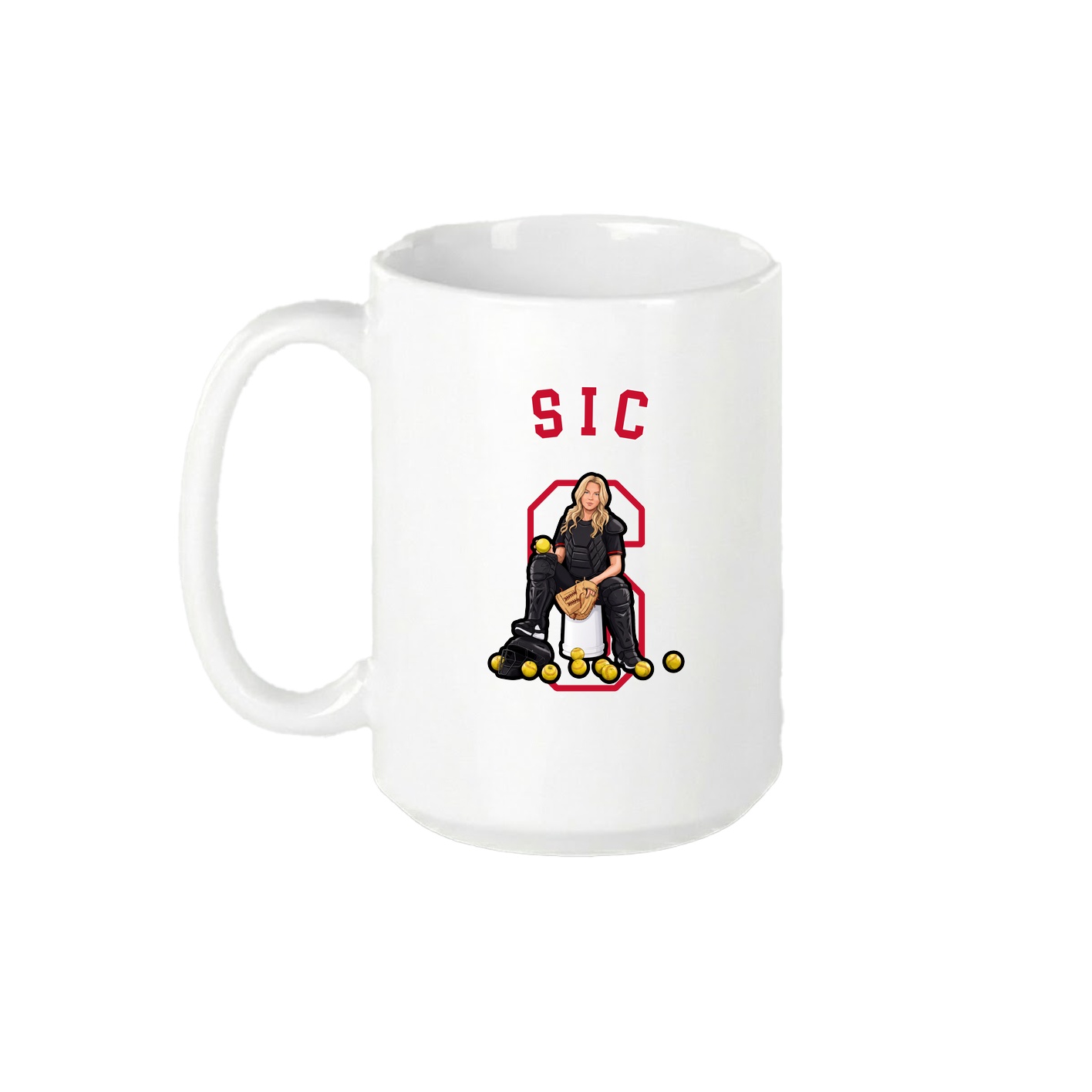 15oz Coffee Mug — Shirsey Arch in White