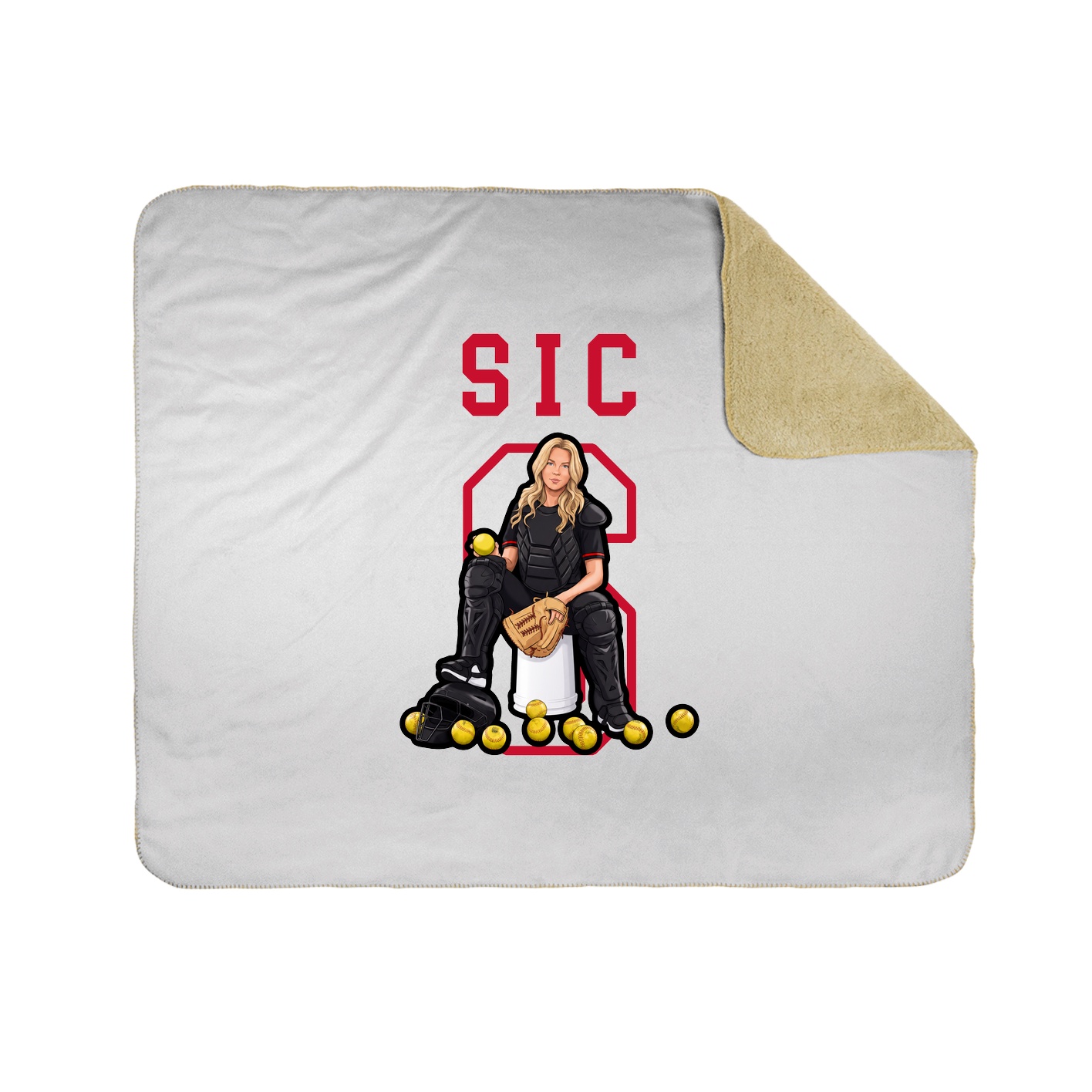 Throw Blanket — Shirsey in White