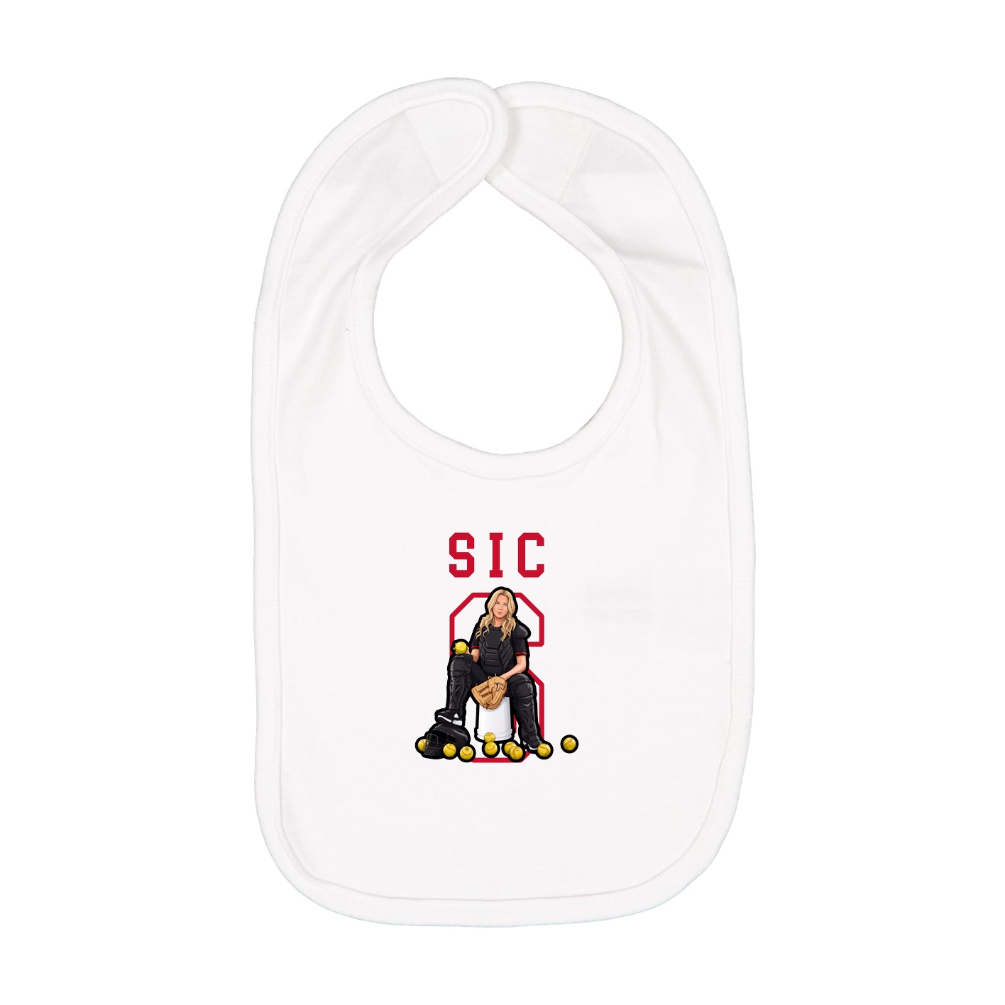 Infant Bib — Shirsey in White