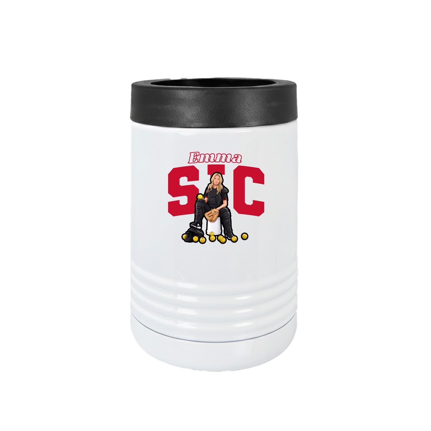 Beverage Holder — Name Arch in White