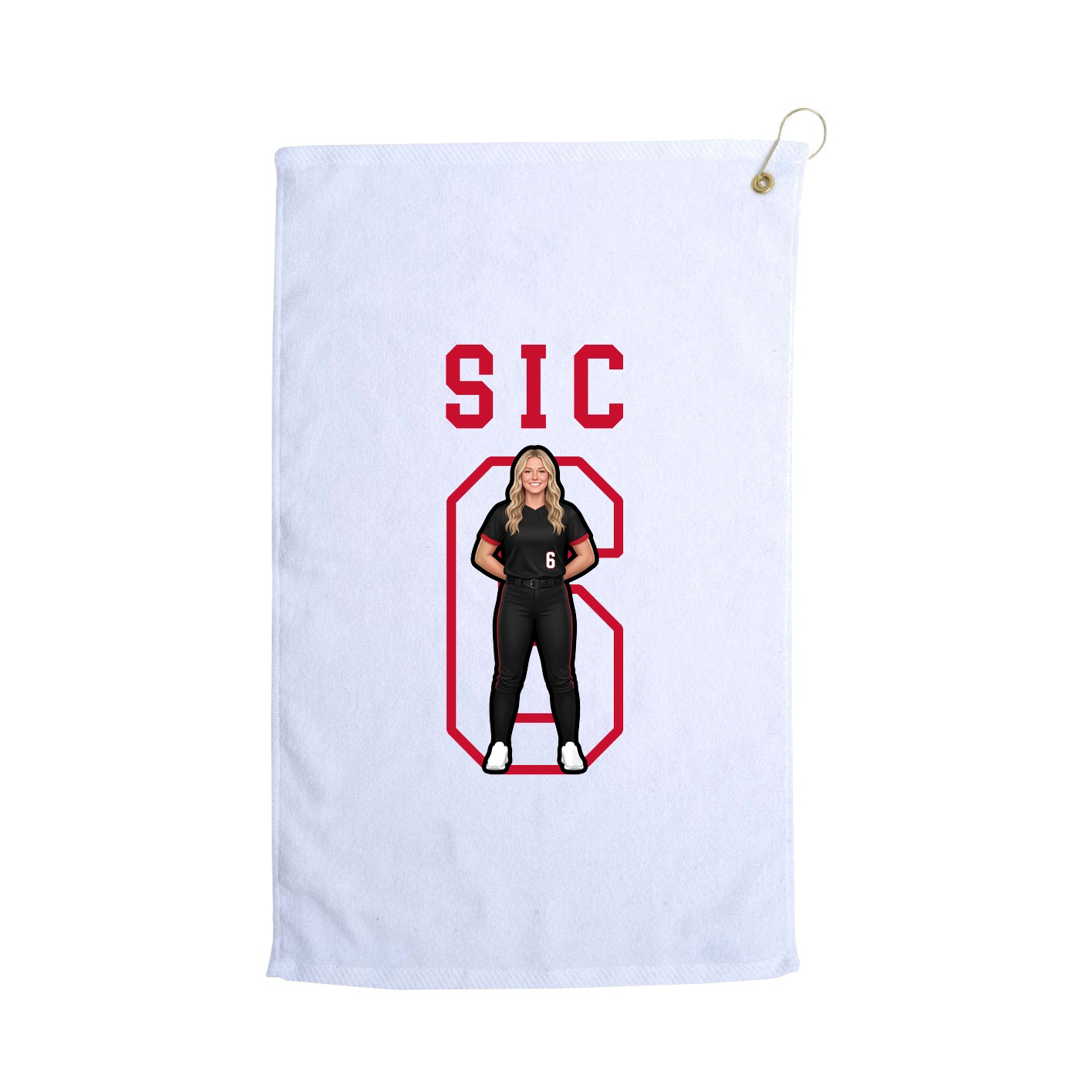 Golf Towel — Shirsey in White