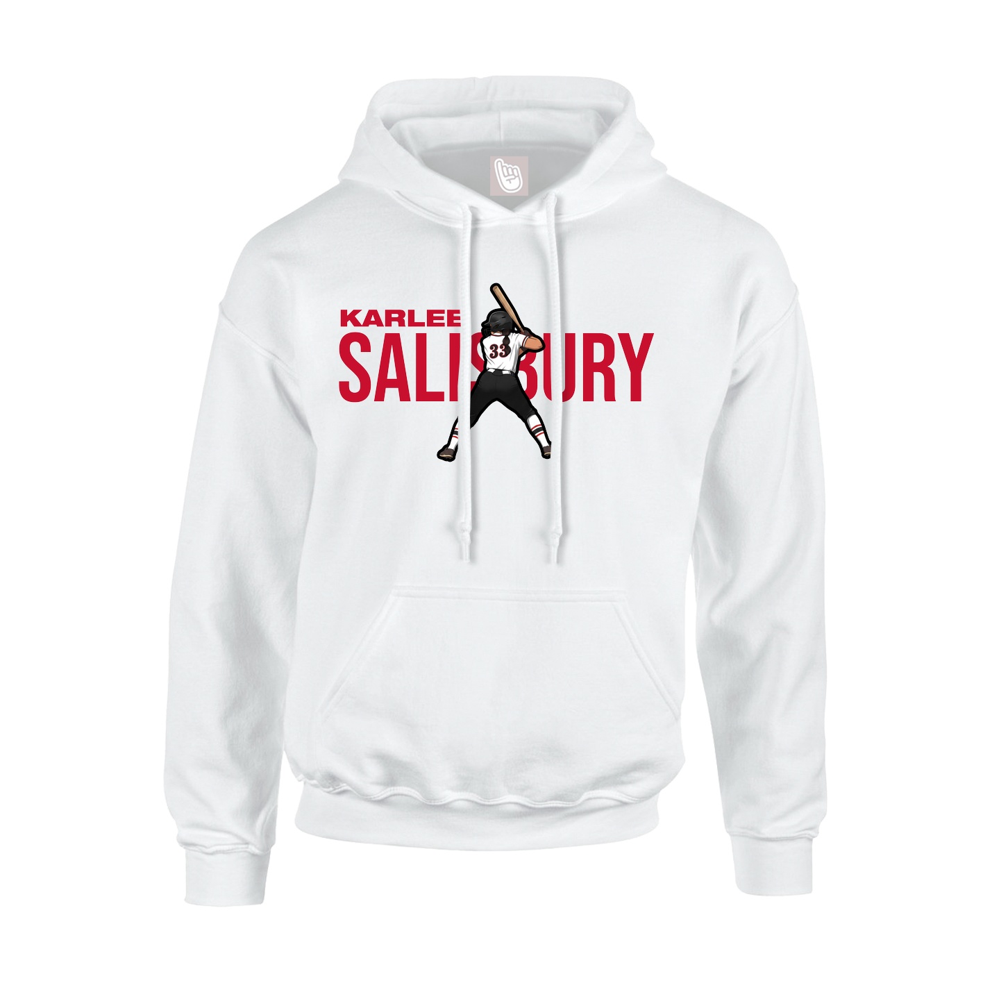 Hoodie — Player Name in White