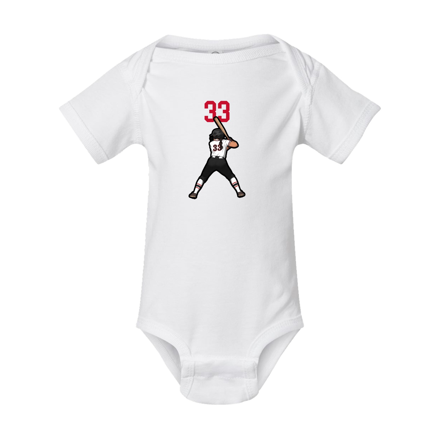 Baby Onesie — Number Top in White