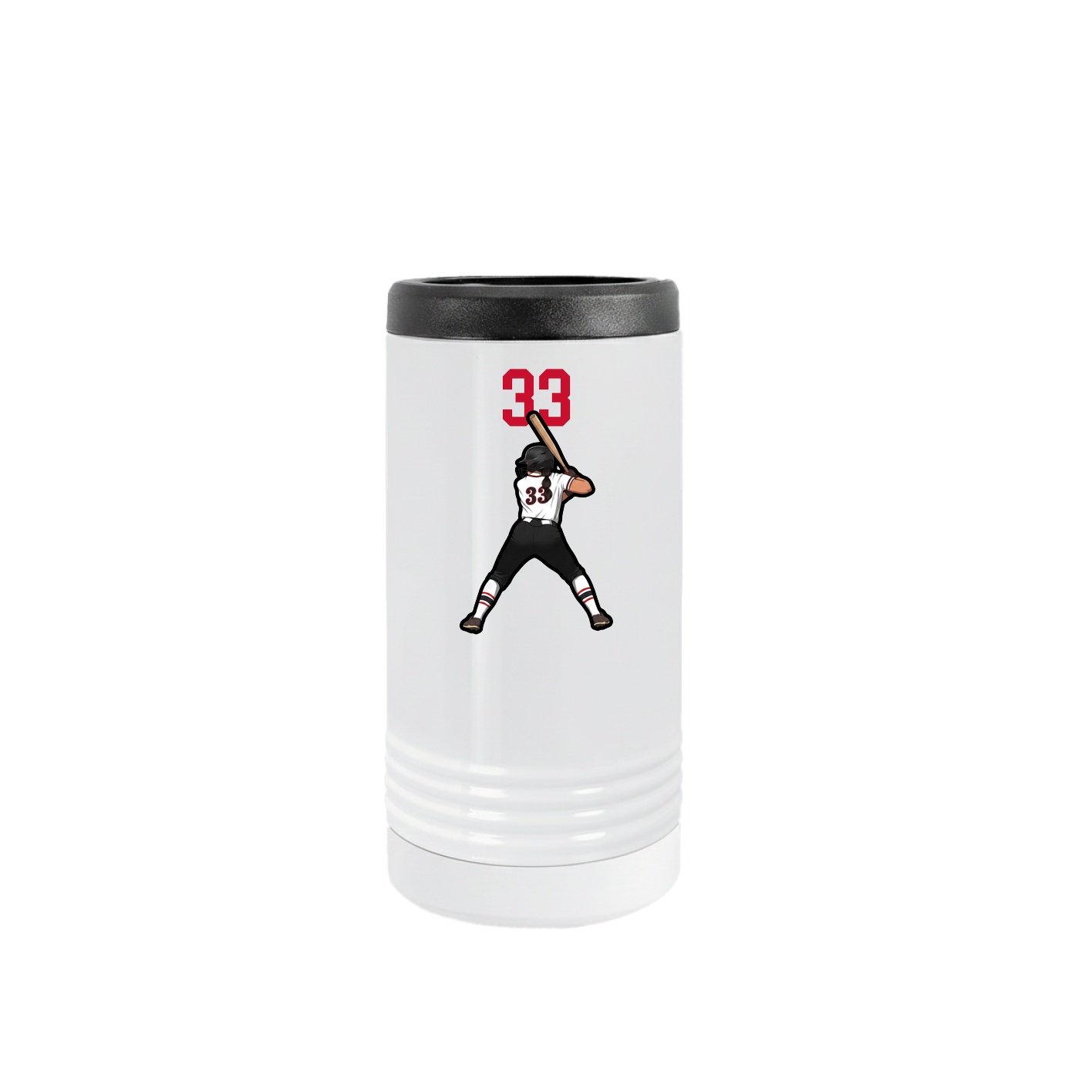 Slim Beverage Holder — Number Top in White
