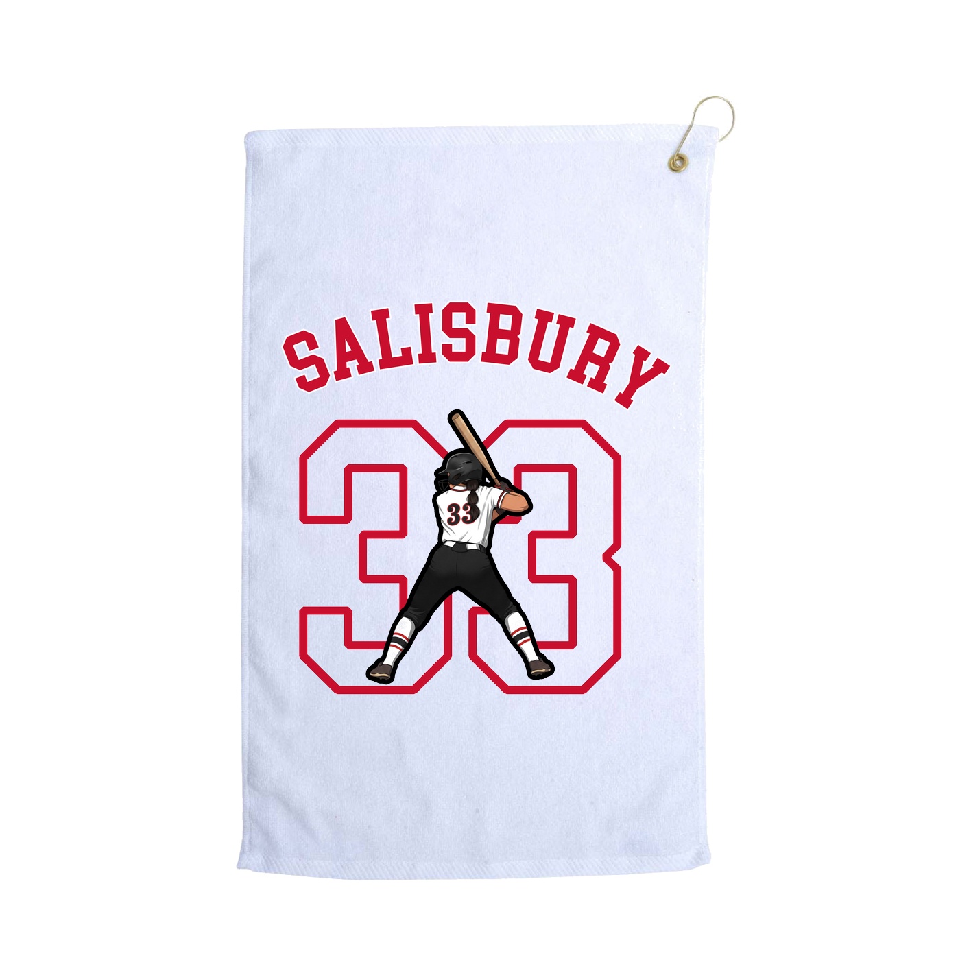 Golf Towel — Shirsey Arch in White