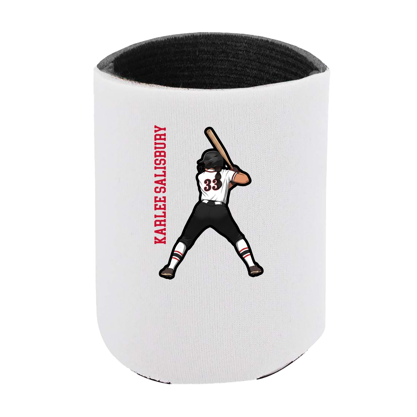 Can Holder — Name Vertical in White