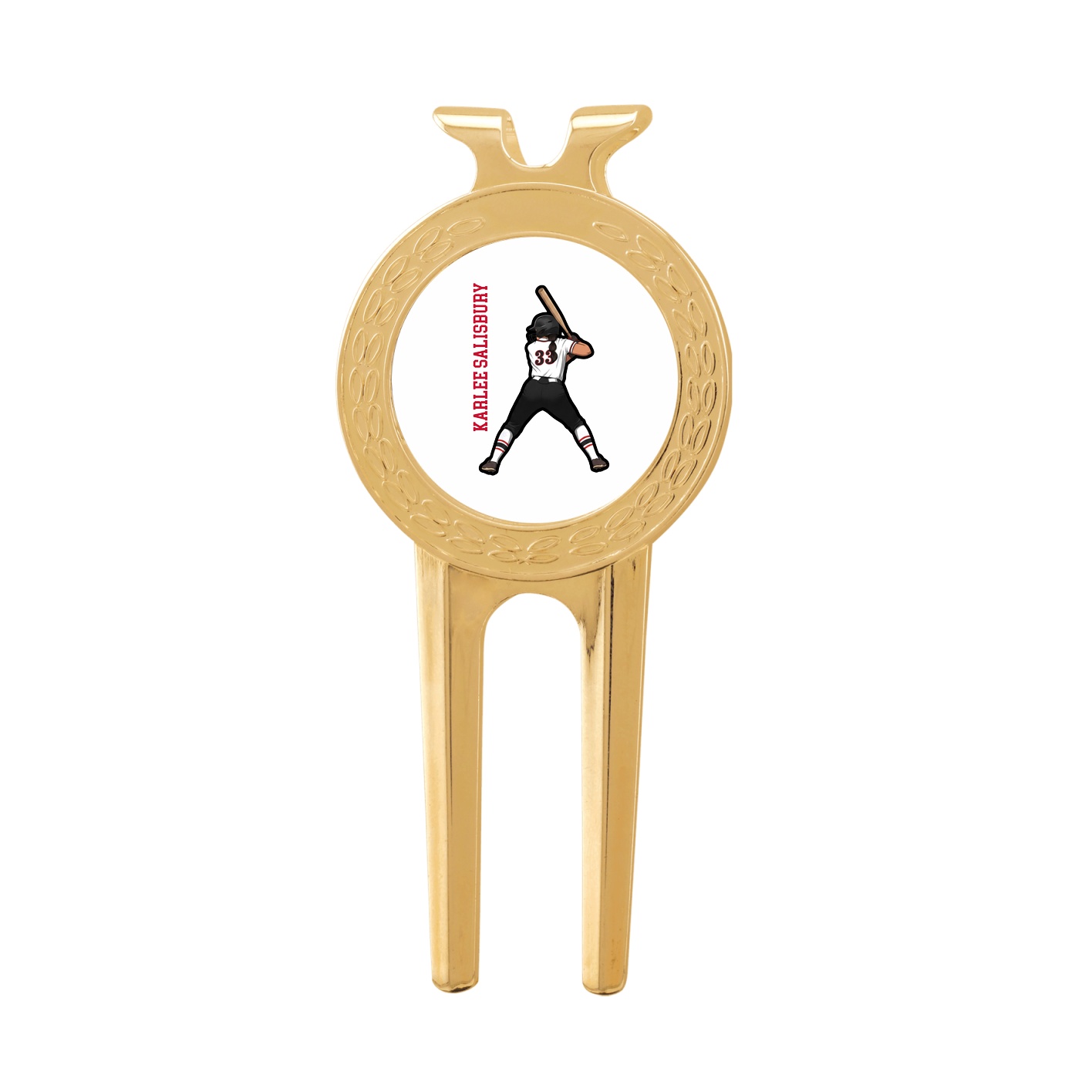 Divot Tool with Ball Marker — Name Vertical in Classic
