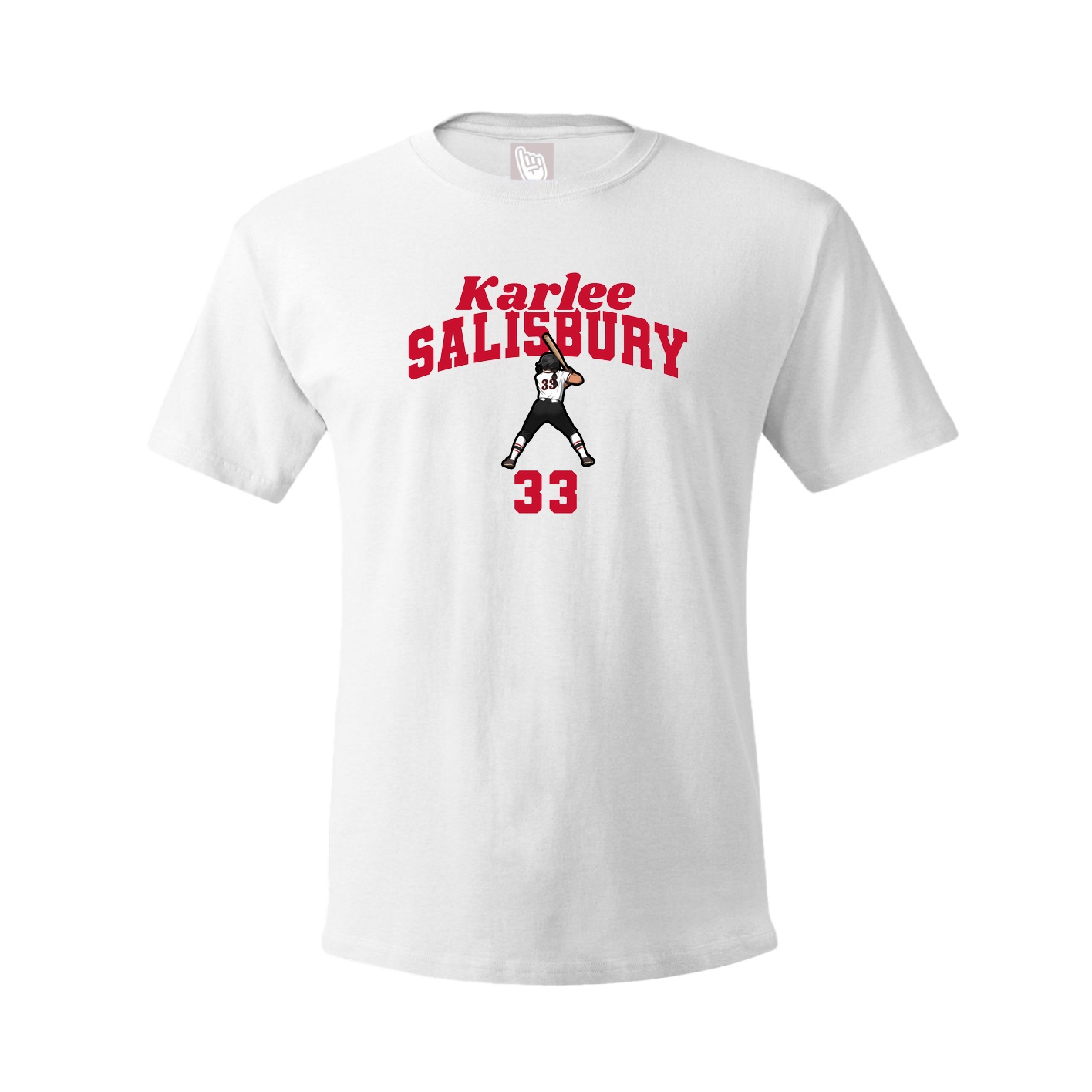 Youth Tee — Signature Arch in White