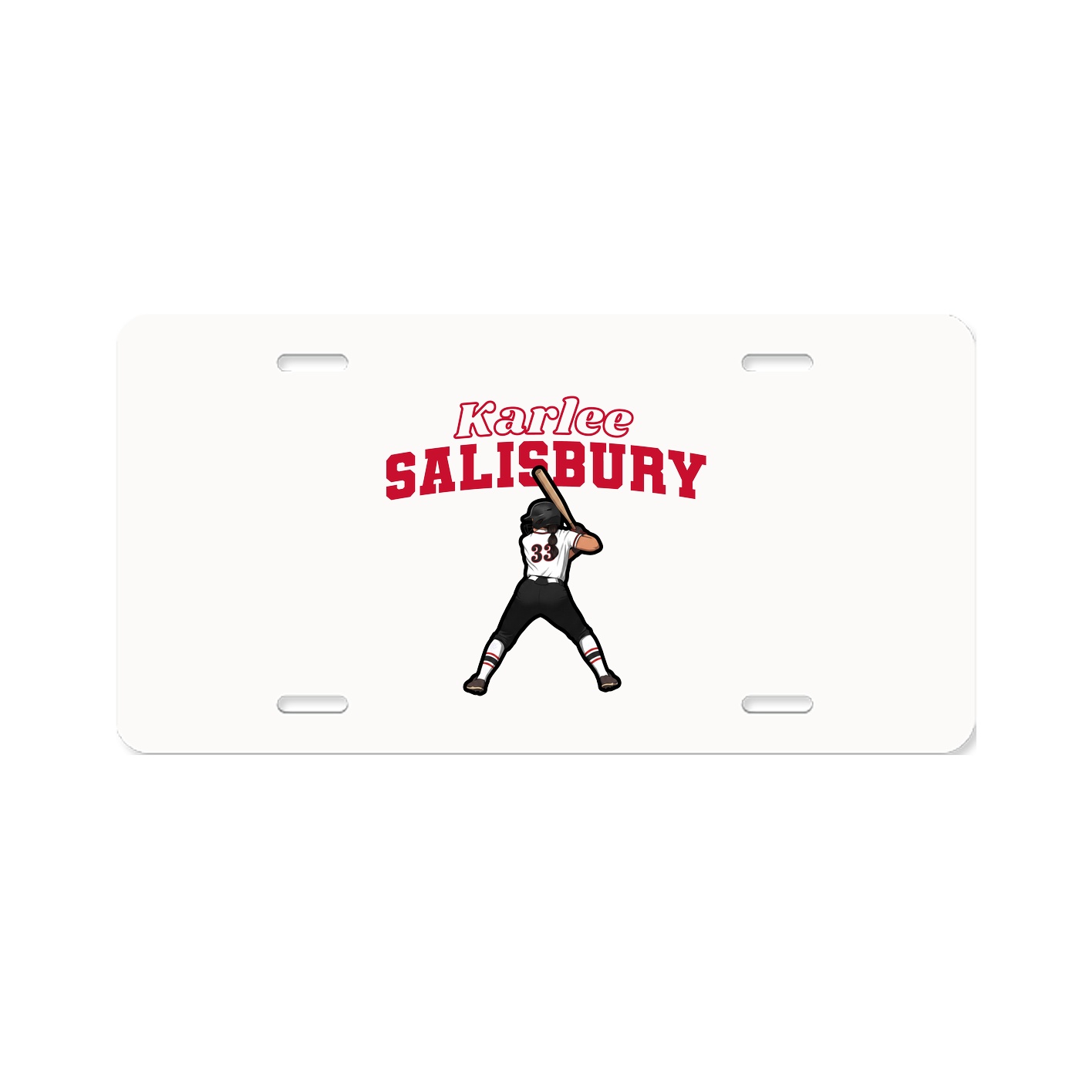 License Plate — Name Arch in Classic