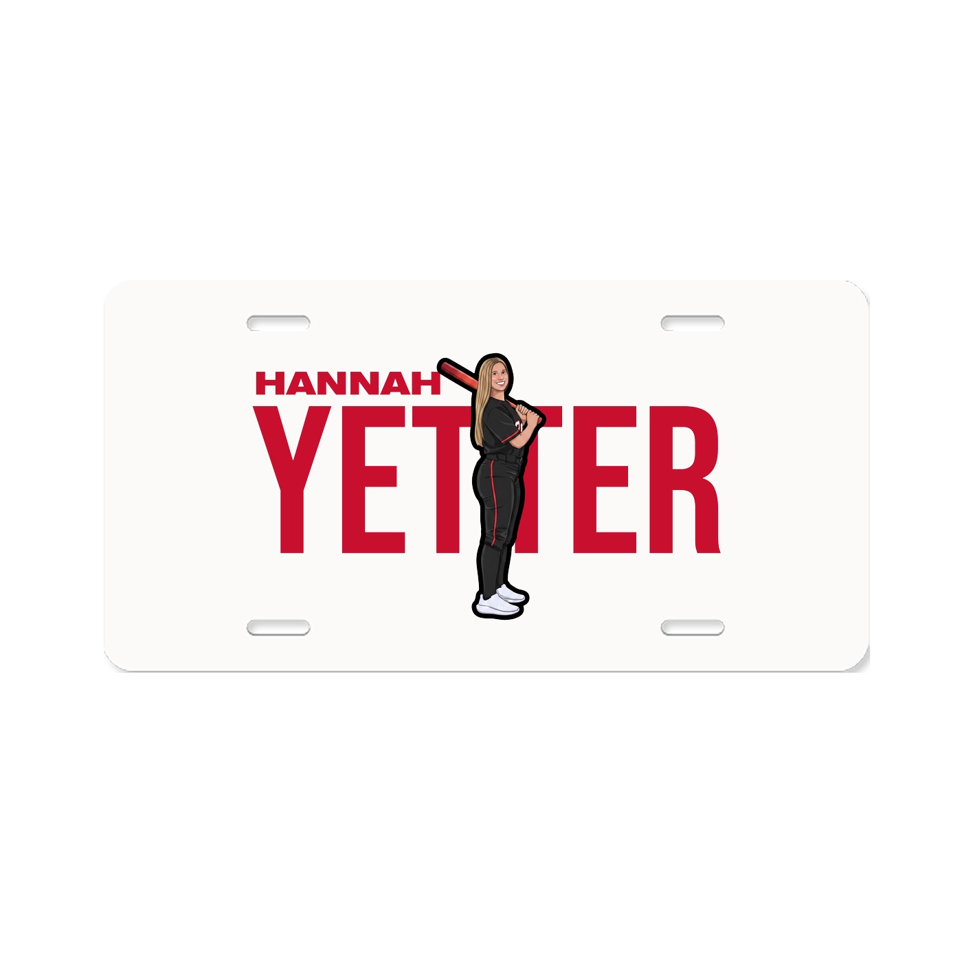 License Plate — Player Name in Classic