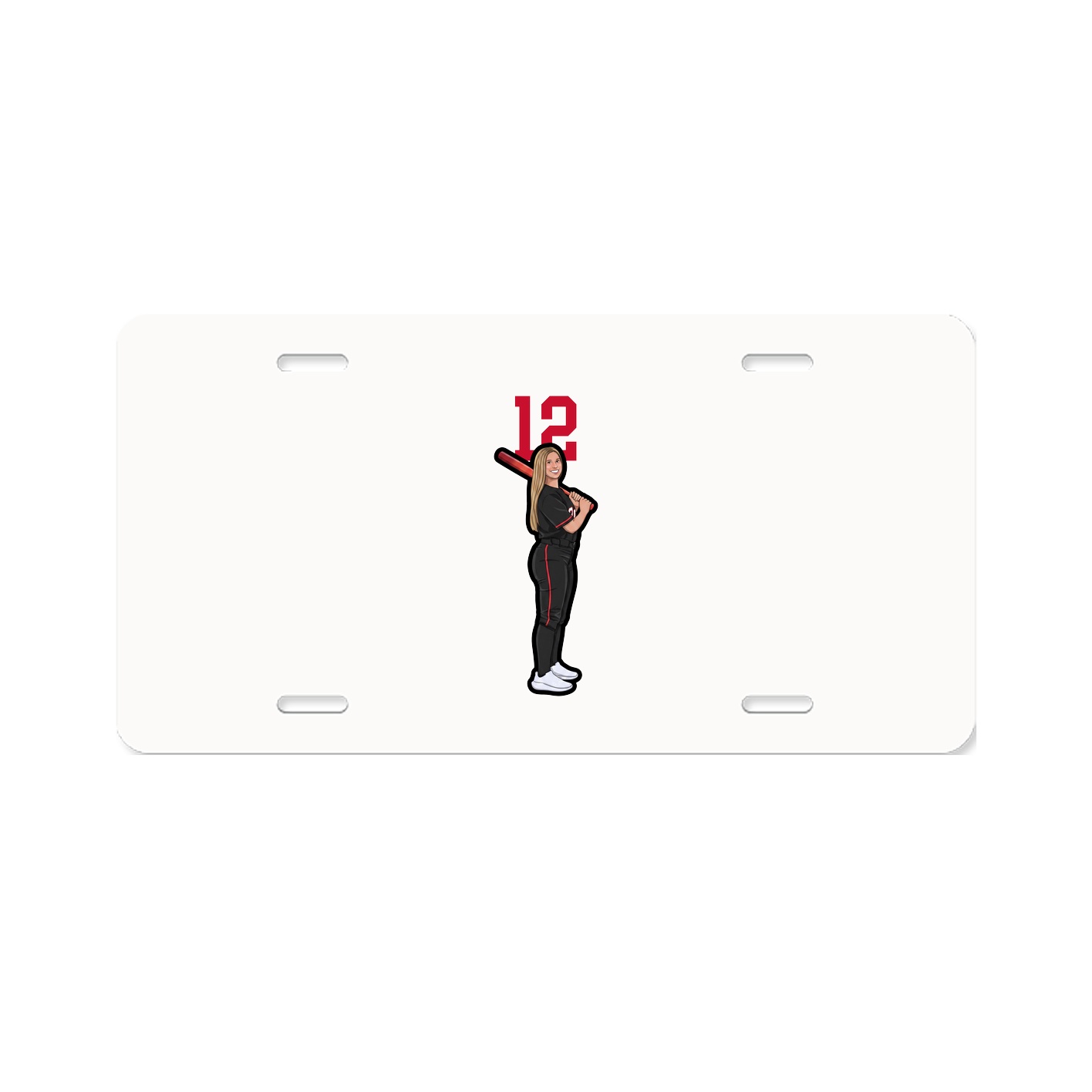 License Plate — Number Top in Classic