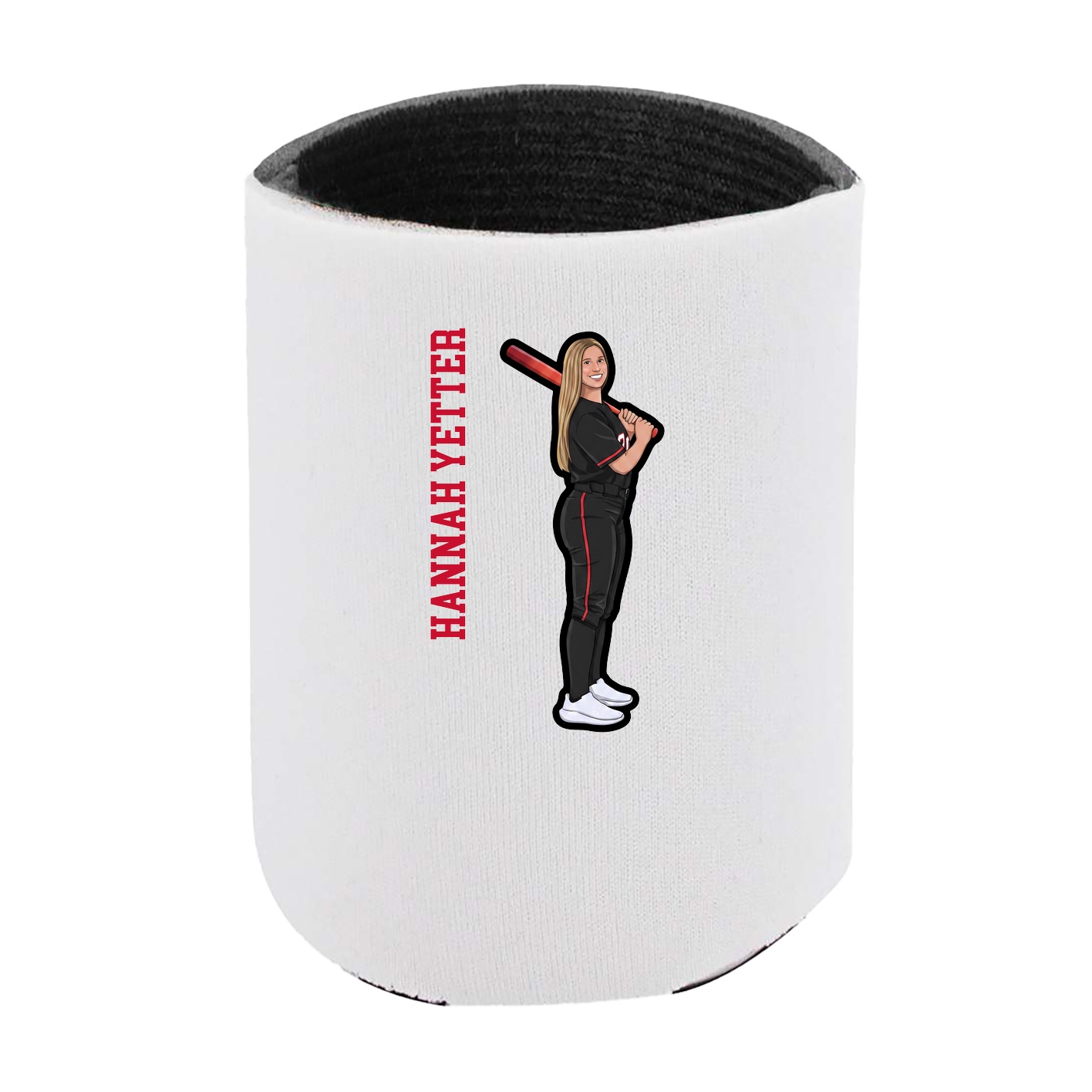 Can Holder — Name Vertical in White