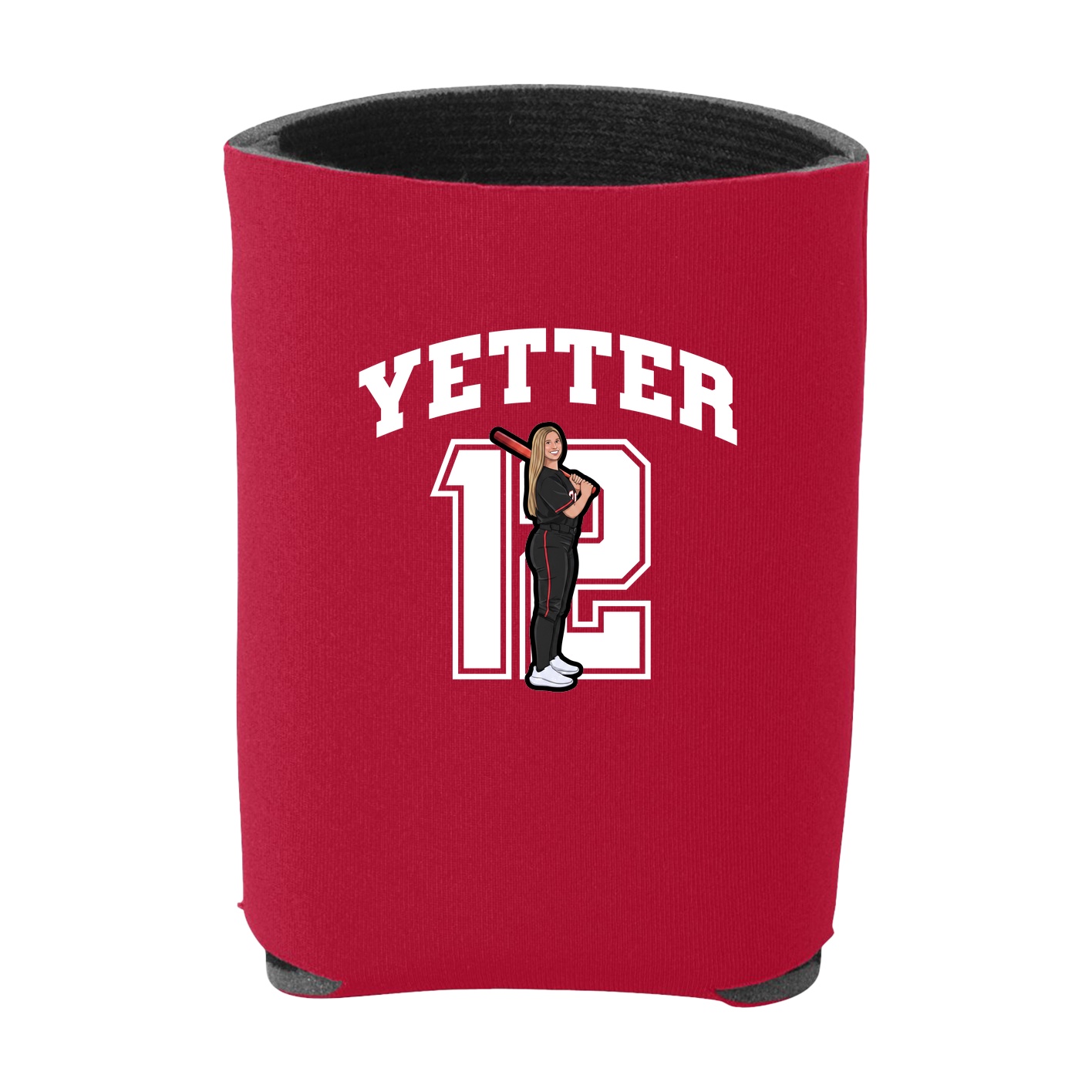 Can Holder — Number in Red