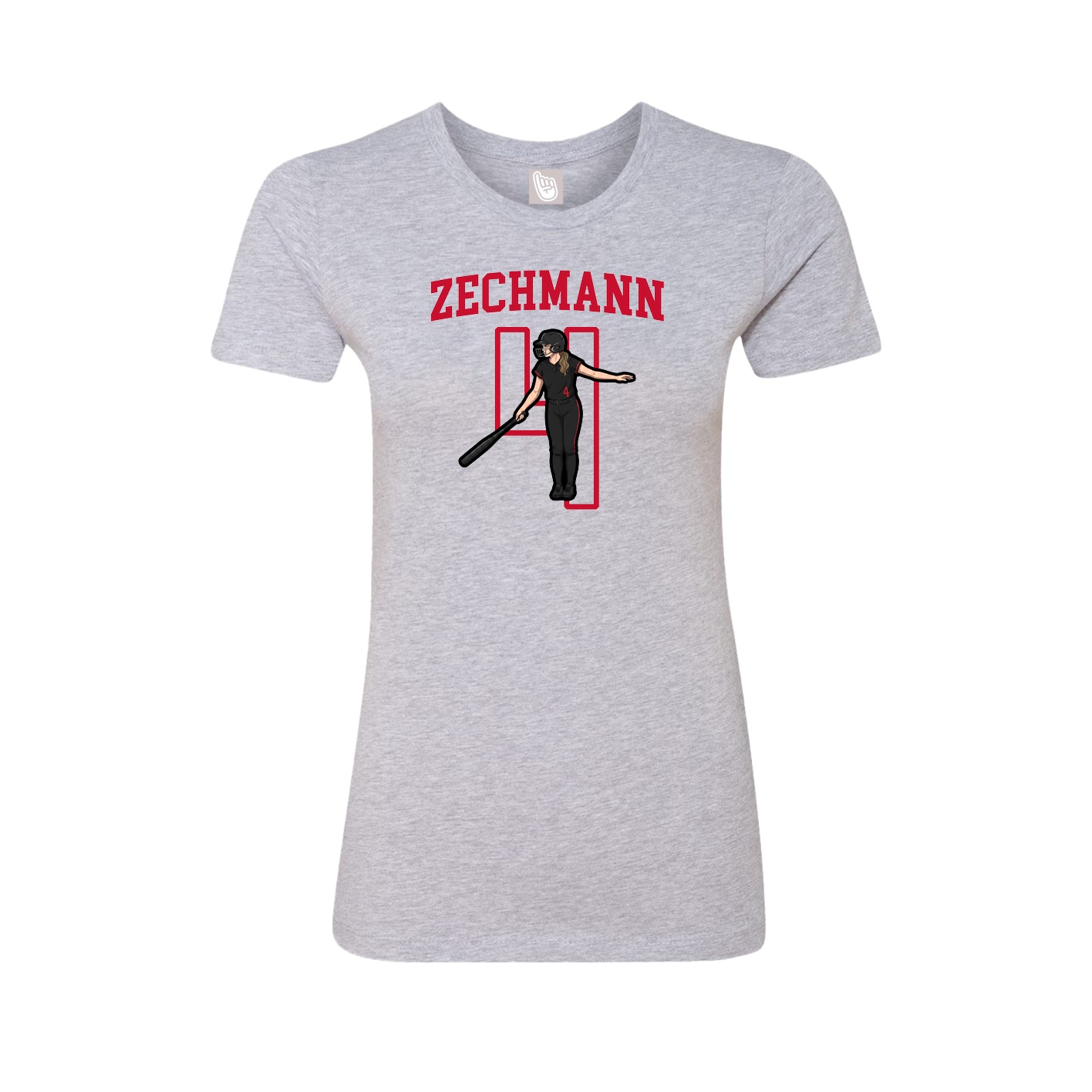 Fitted Women's Tee — Shirsey in Grey