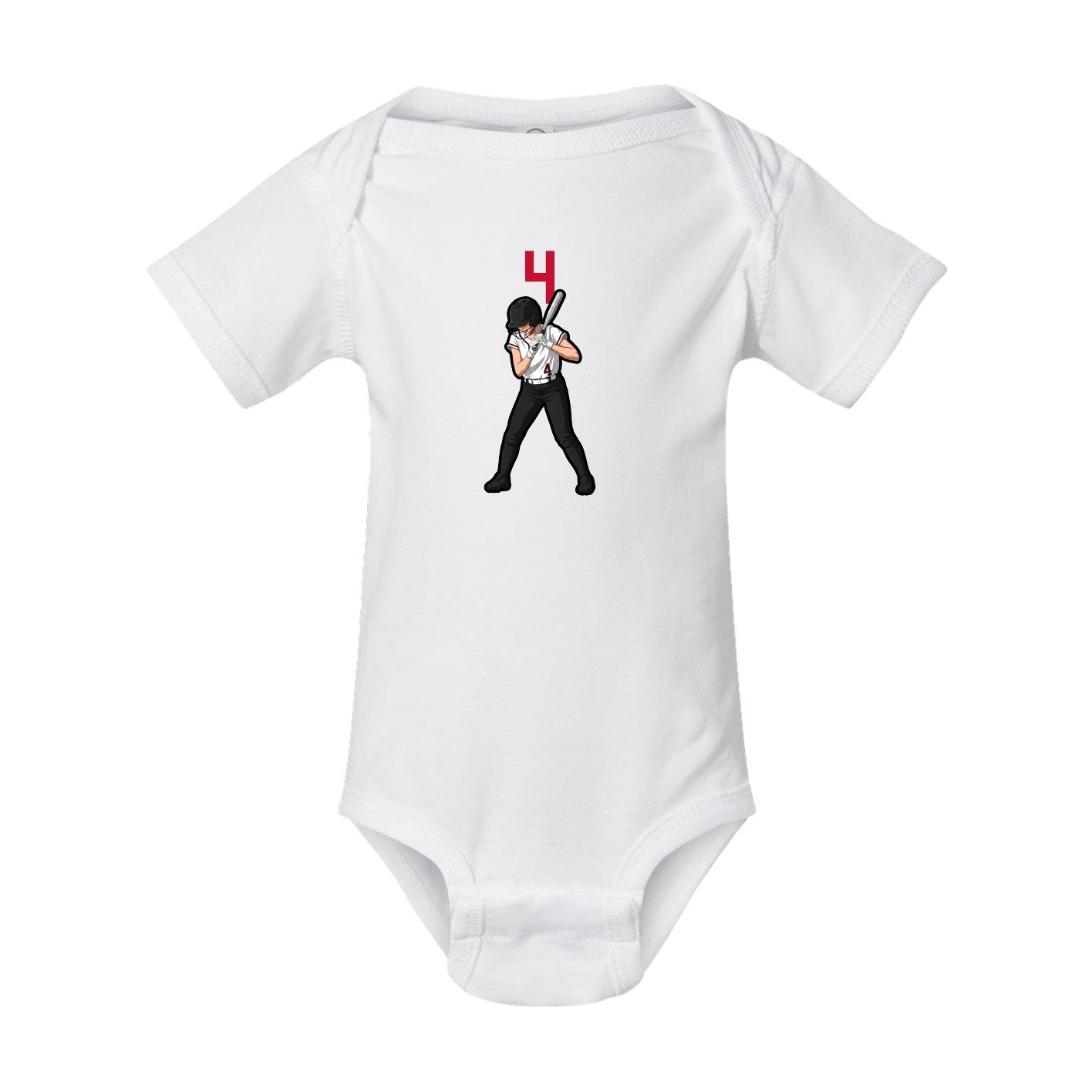 Baby Onesie — Number Top in White