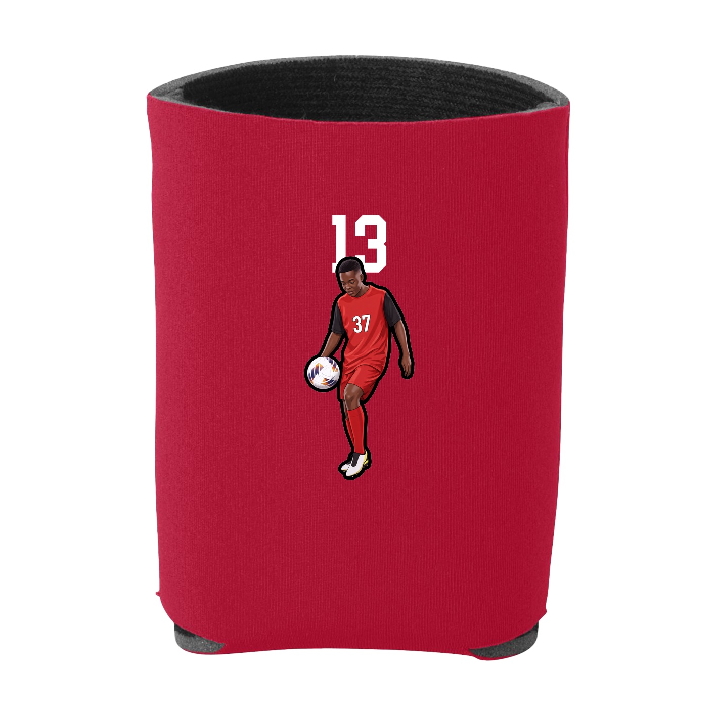 Can Holder — Number Top in Red