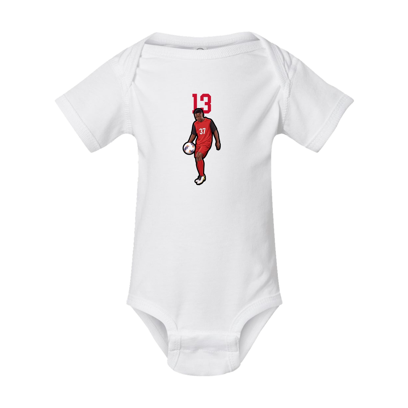 Baby Onesie — Number Top in White