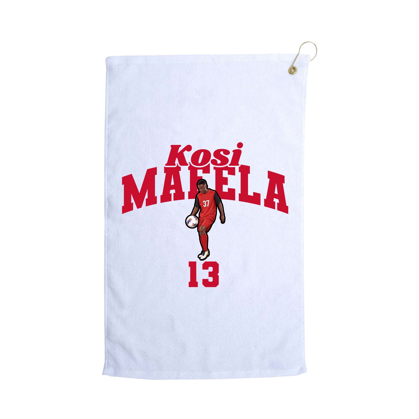 Golf Towel — Signature Arch in White