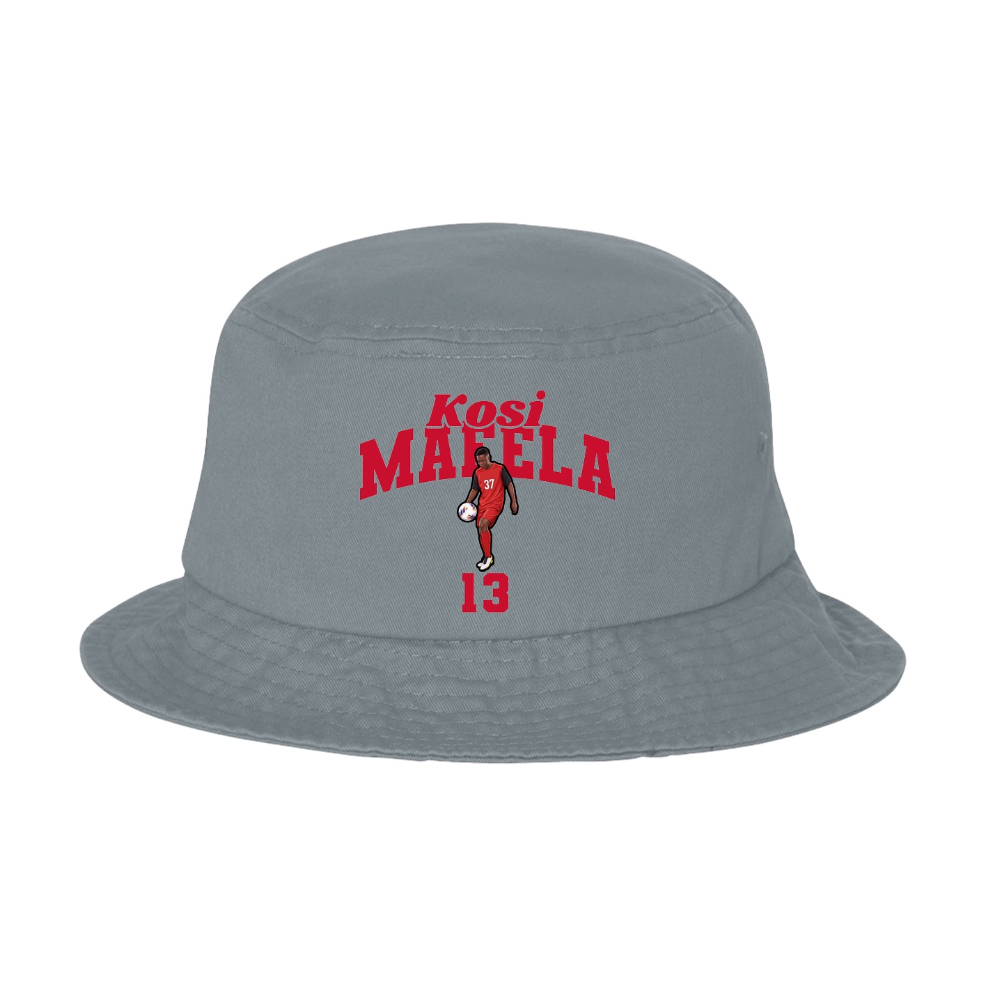 Bucket Cap — Signature Arch in Grey