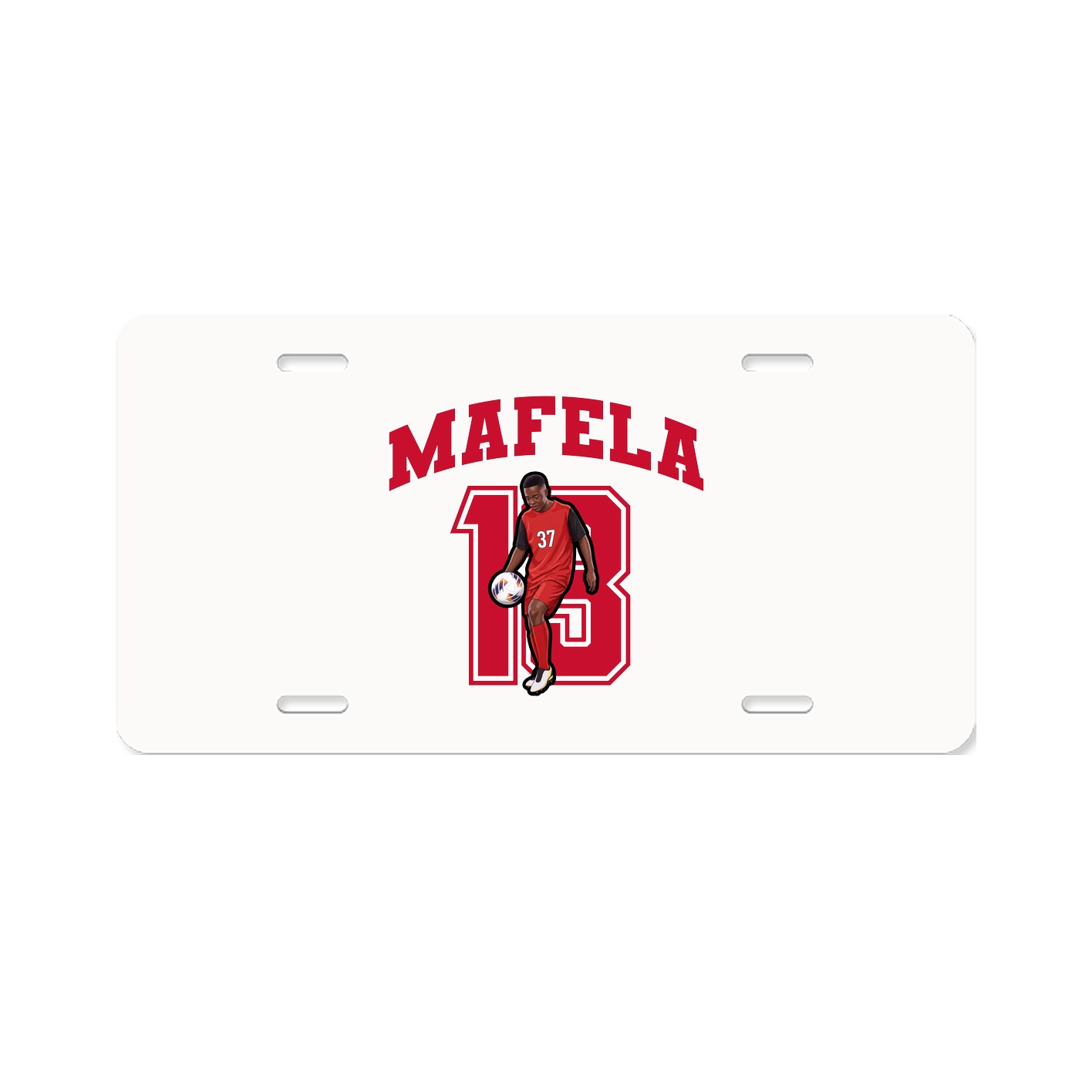 License Plate — Number in Classic