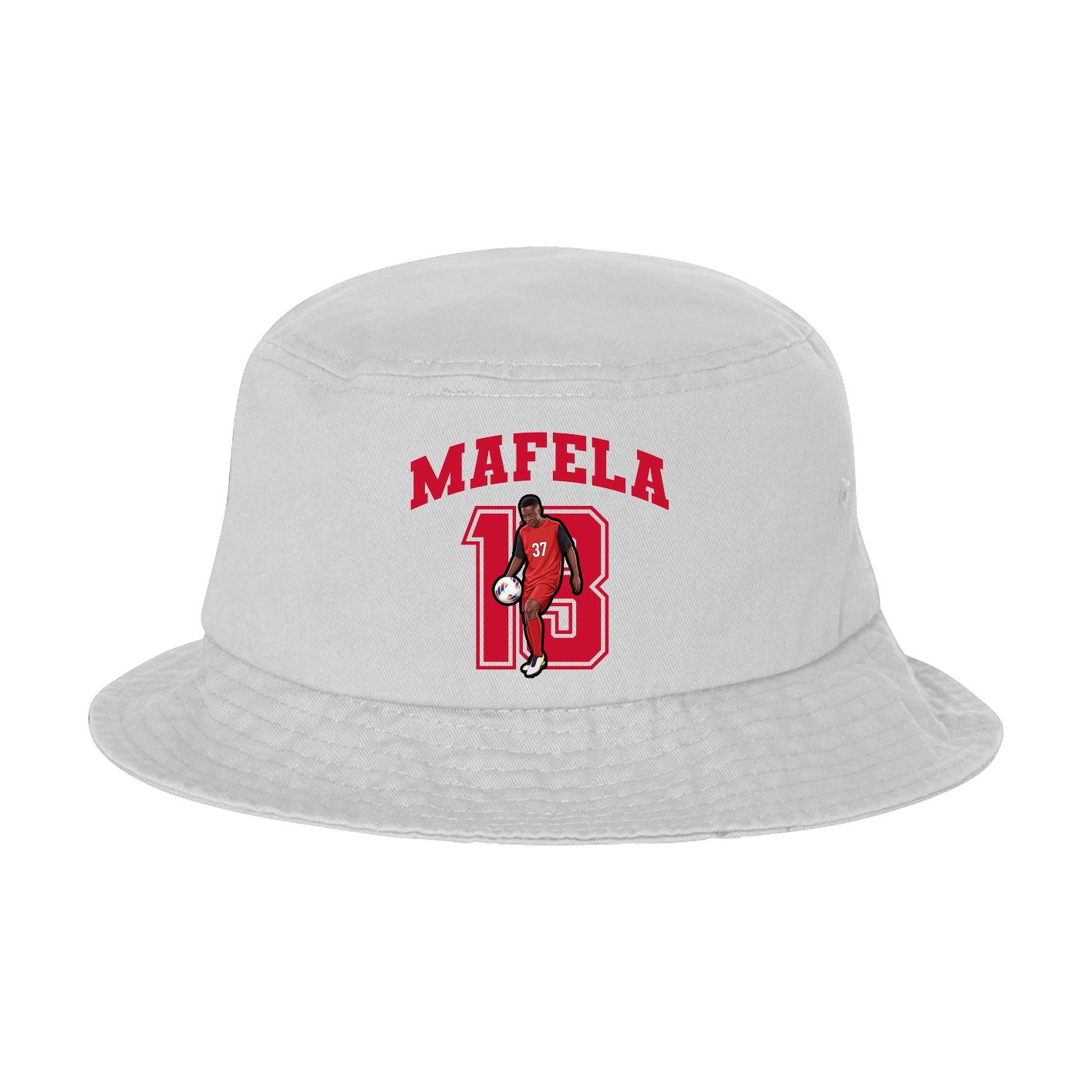 Bucket Cap — Number in White